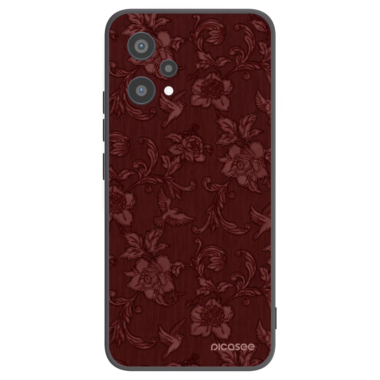 Picasee silikonski črni ovitek za Realme 9 Pro 5G - Red Elegance
