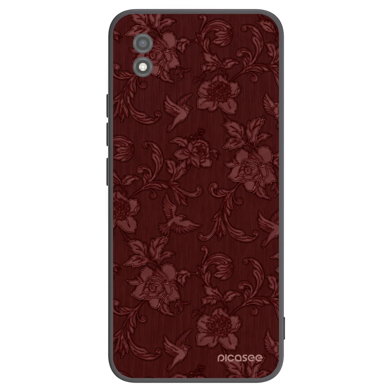 Picasee silikonski črni ovitek za Realme C11 (2021) - Red Elegance