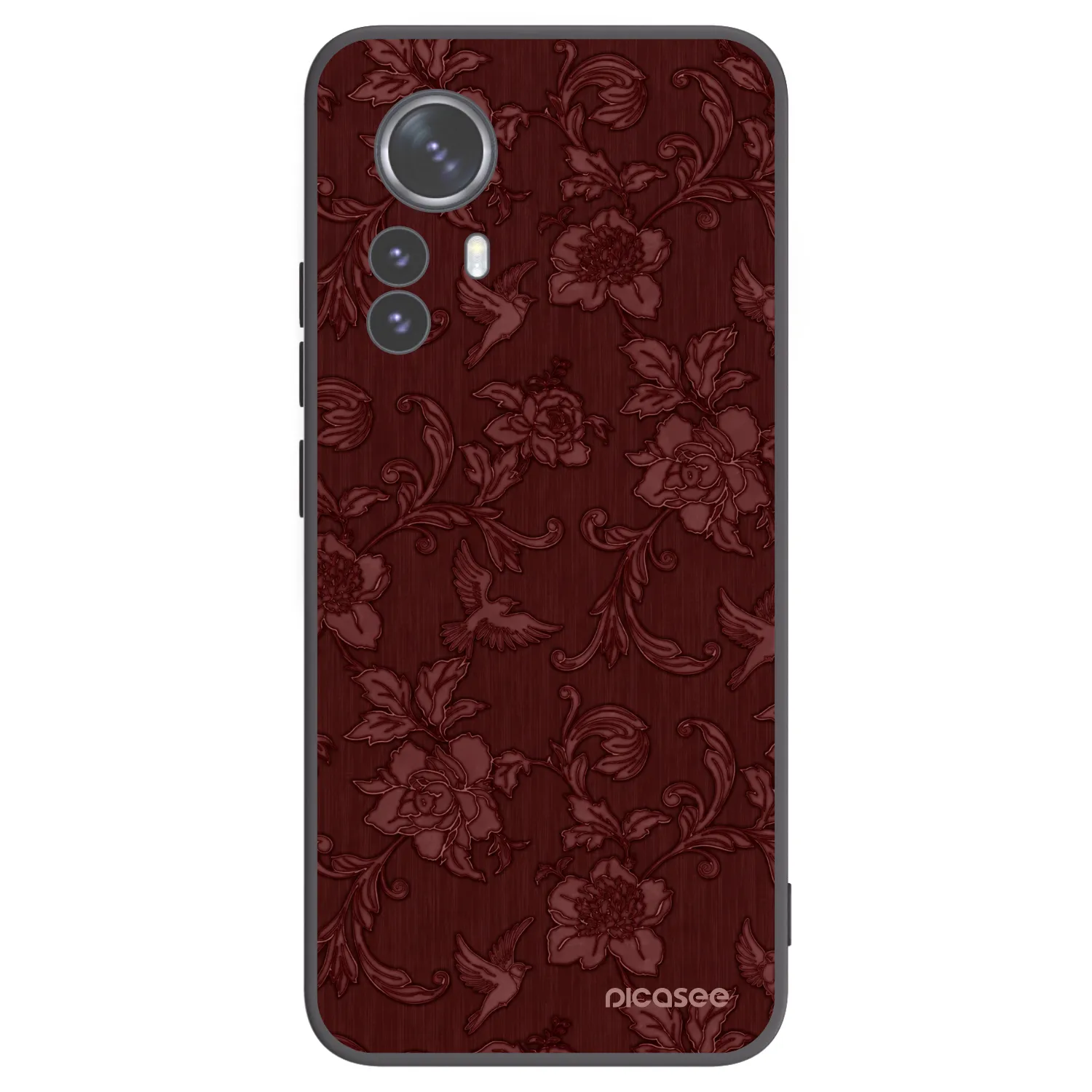 Picasee silikonski črni ovitek za Xiaomi 12 Pro - Red Elegance