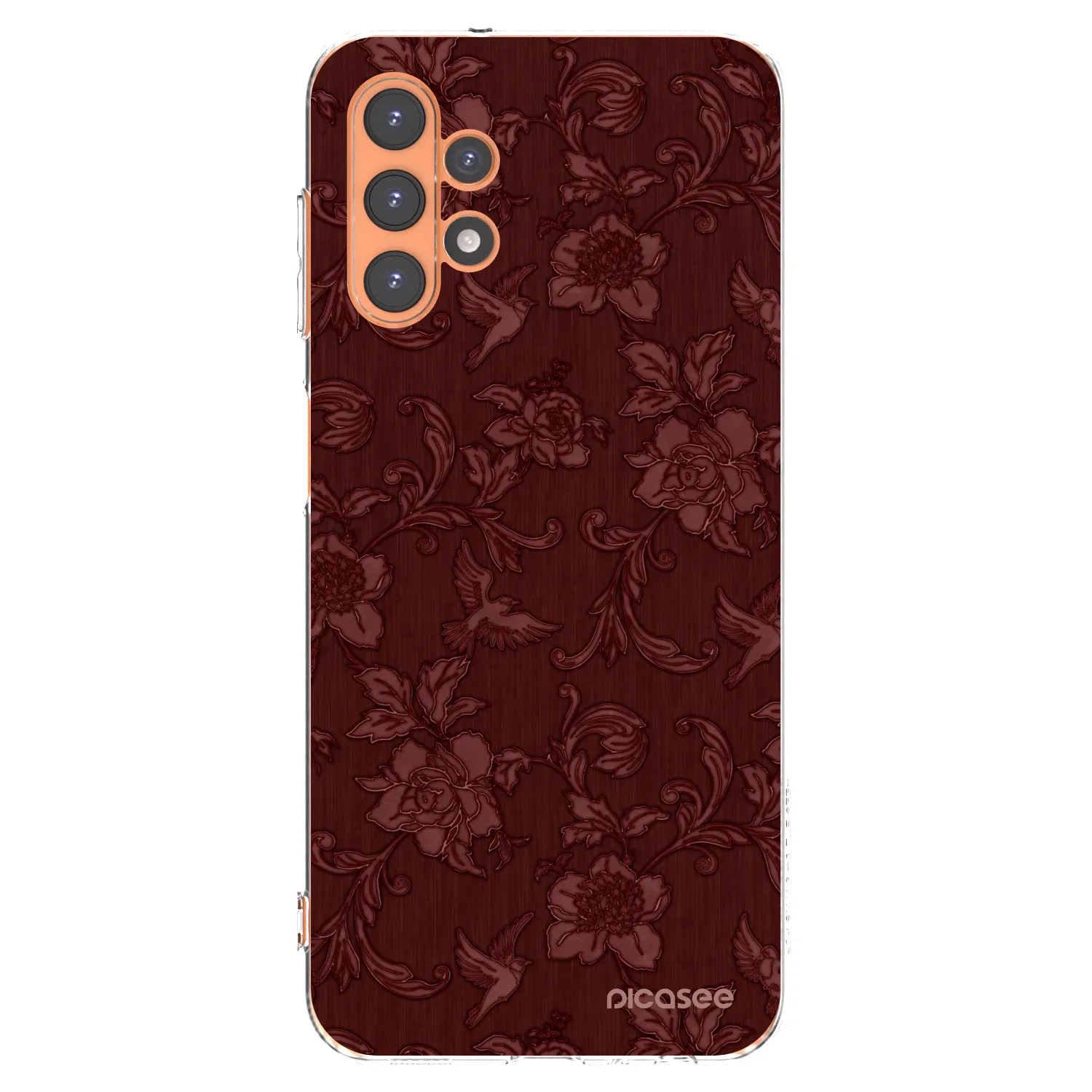 Picasee silikonski prozorni ovitek za Samsung Galaxy A13 4G A135 - Red Elegance