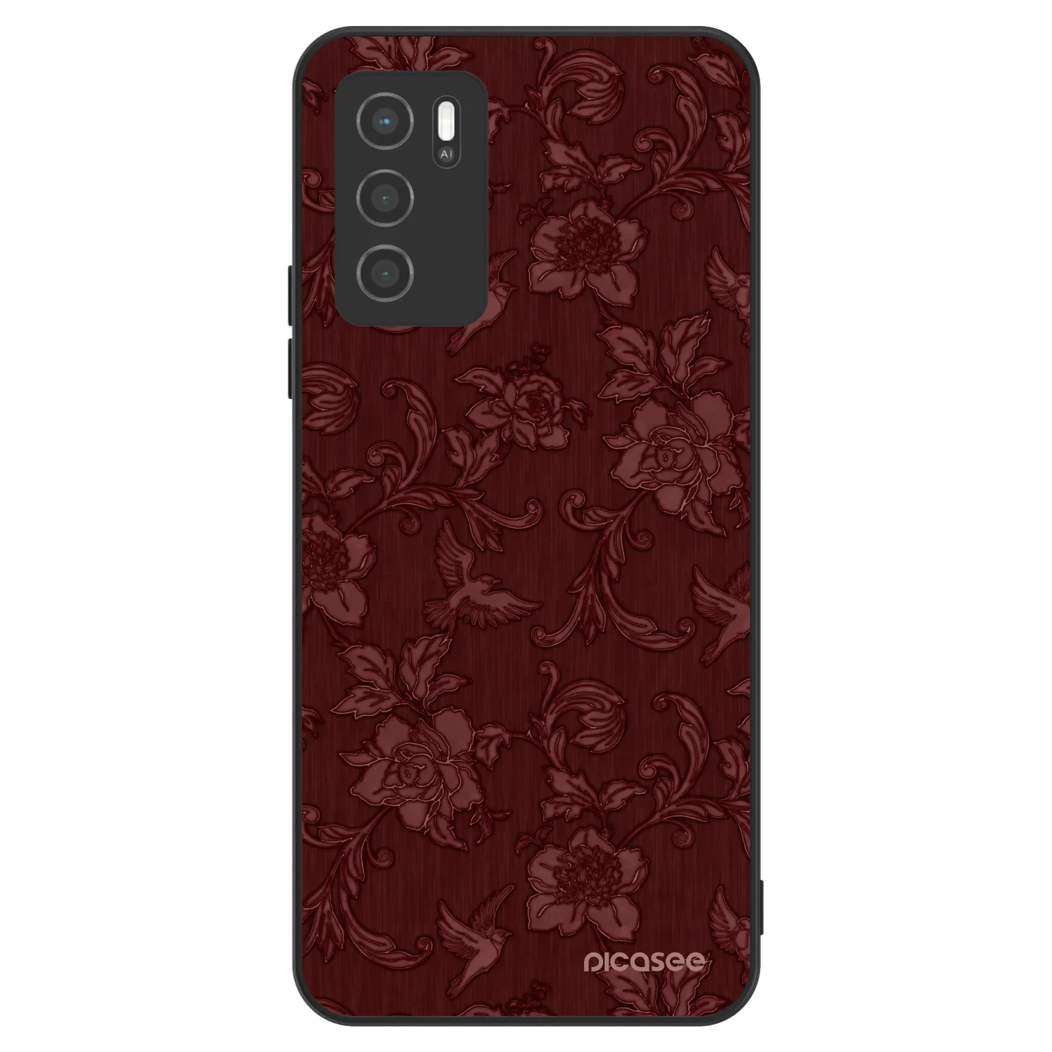 Picasee ULTIMATE CASE za OPPO A16 - Red Elegance