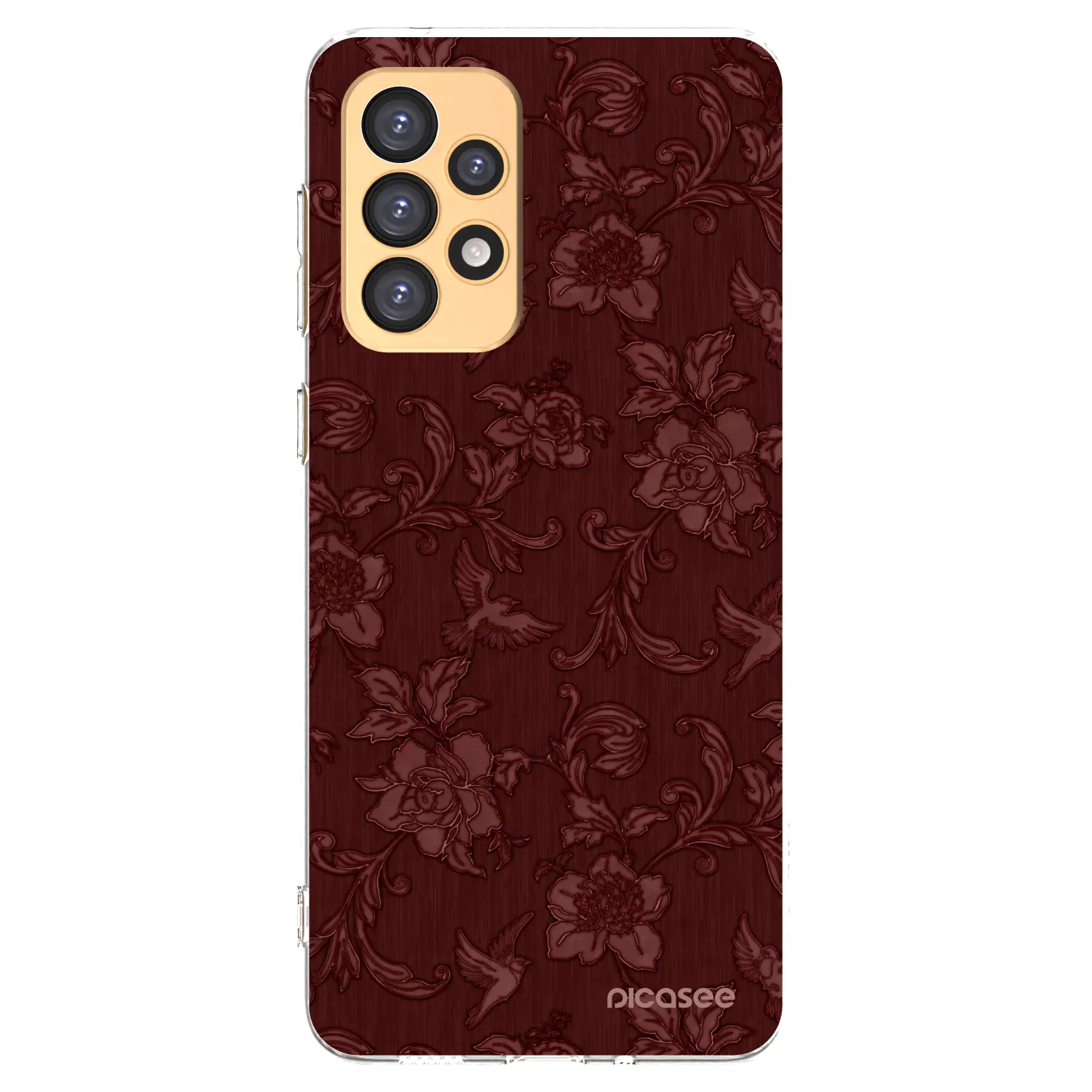 Picasee silikonski prozorni ovitek za Samsung Galaxy A33 5G A336 - Red Elegance