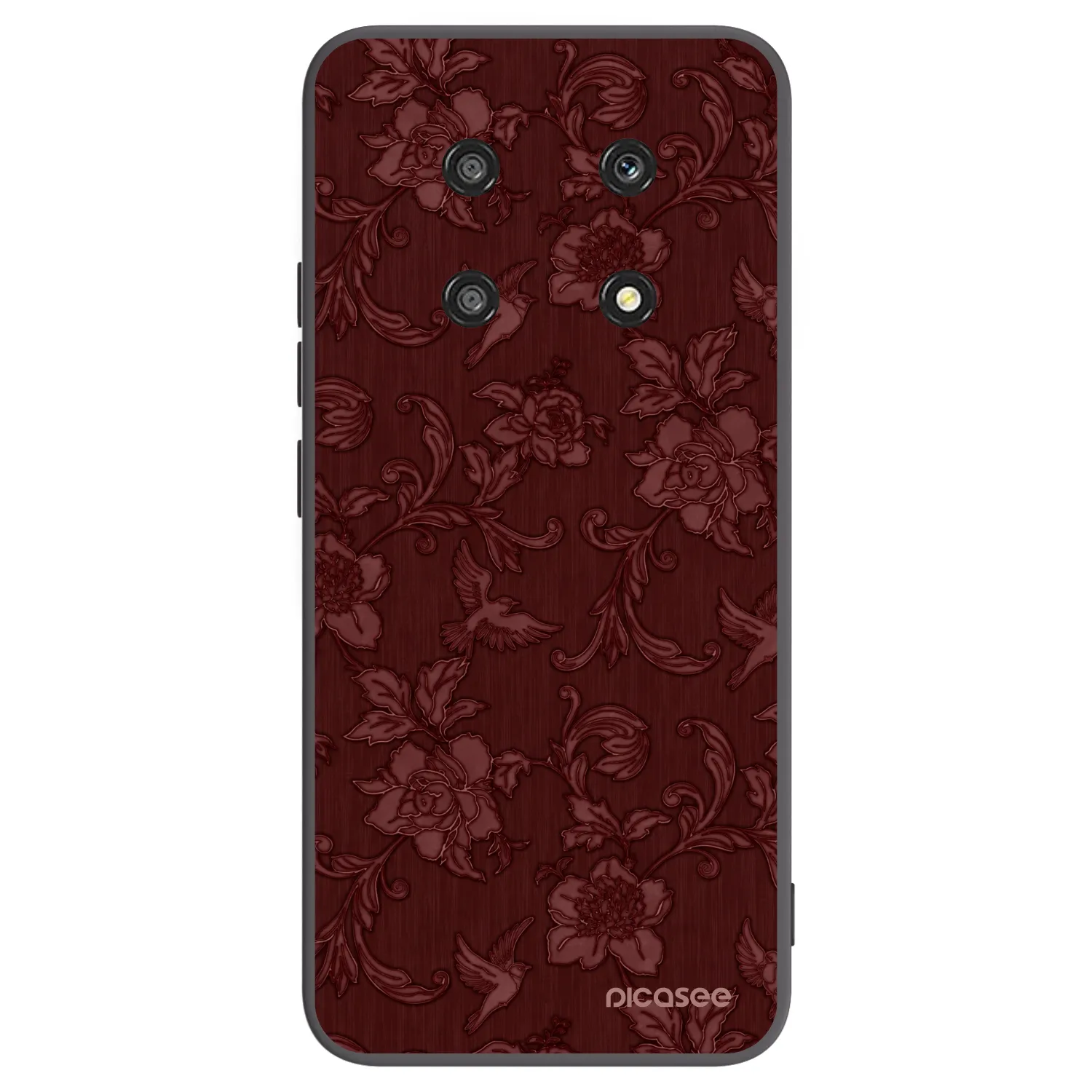 Picasee silikonski črni ovitek za Honor Magic4 Lite 5G - Red Elegance