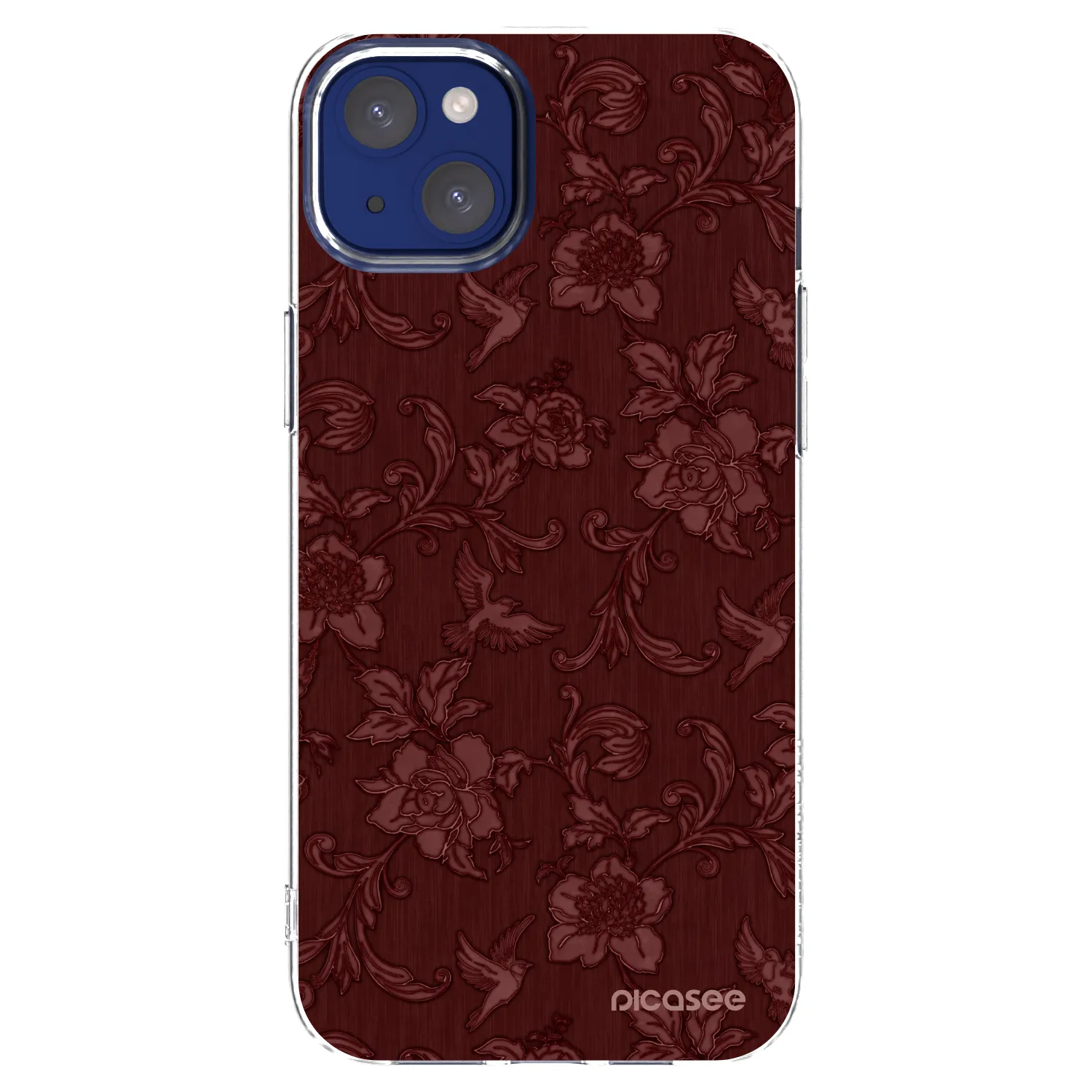 Picasee silikonski prozorni ovitek za Apple iPhone 14 Plus - Red Elegance