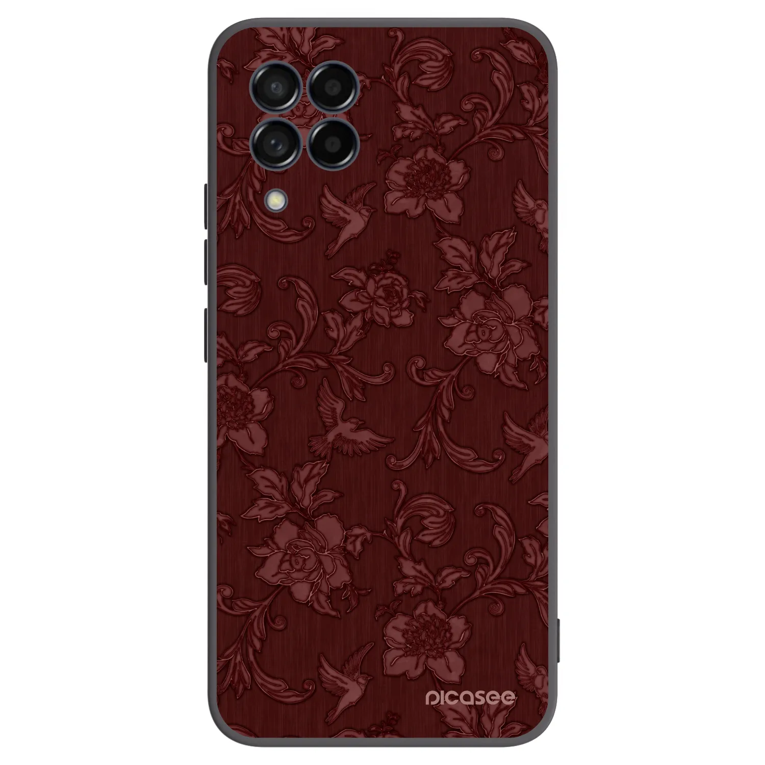 Picasee silikonski črni ovitek za Samsung Galaxy M53 5G - Red Elegance