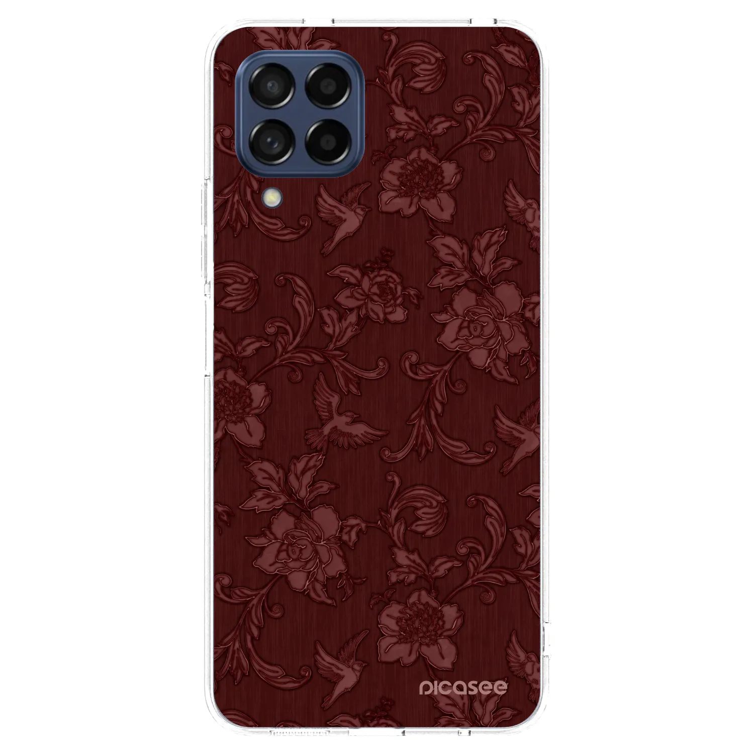 Picasee silikonski prozorni ovitek za Samsung Galaxy M53 5G - Red Elegance