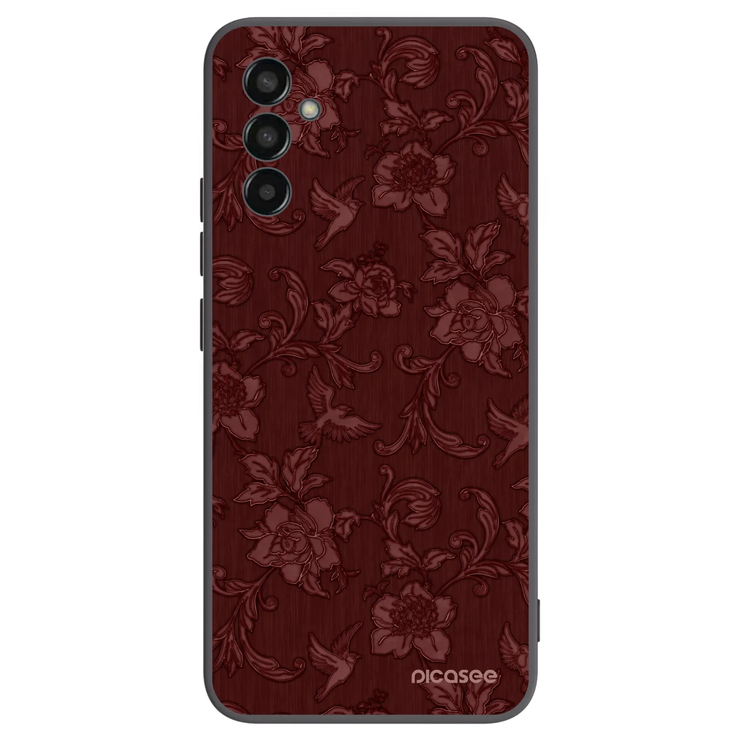 Picasee silikonski črni ovitek za Samsung Galaxy M13 M135F - Red Elegance