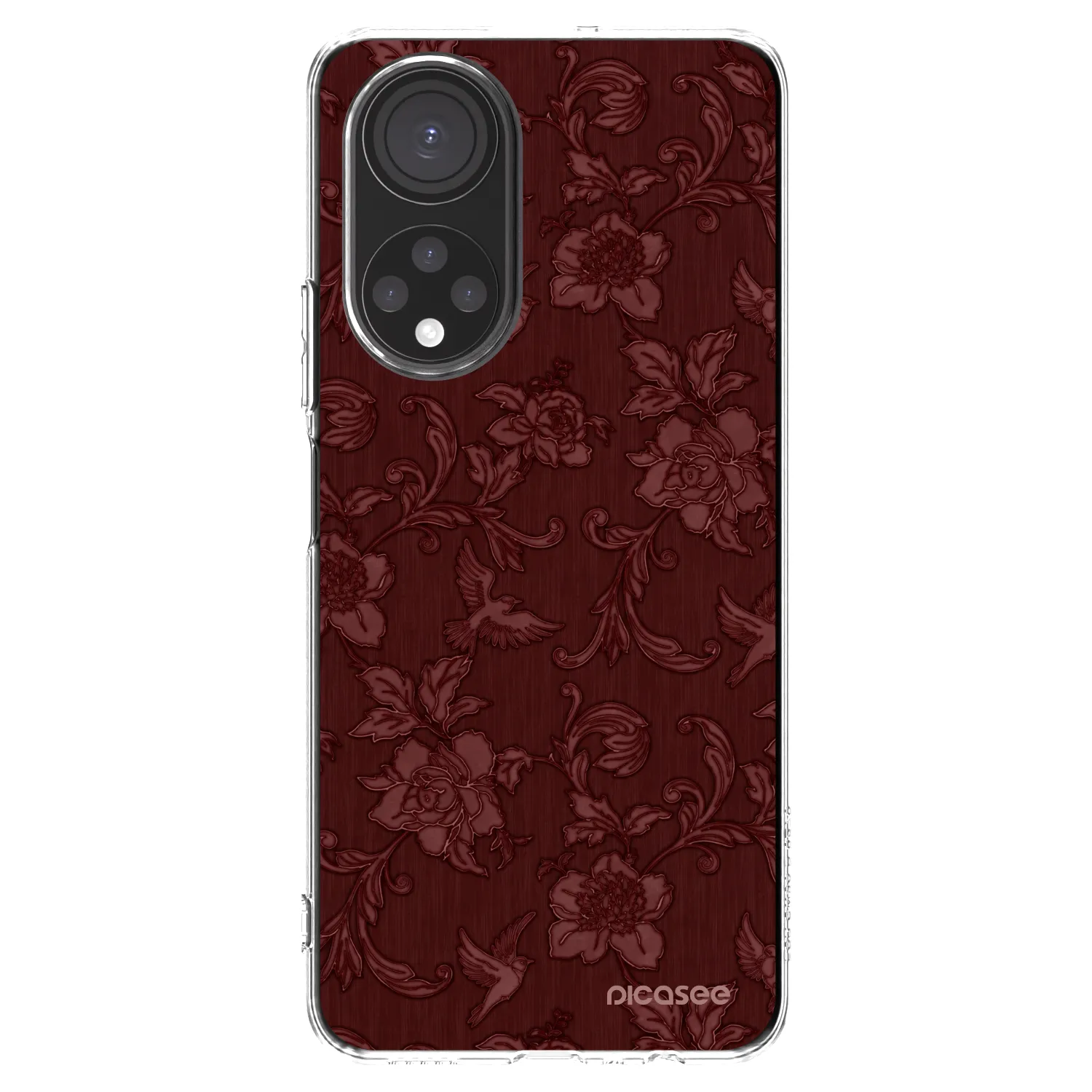 Picasee silikonski prozorni ovitek za Honor X7 - Red Elegance