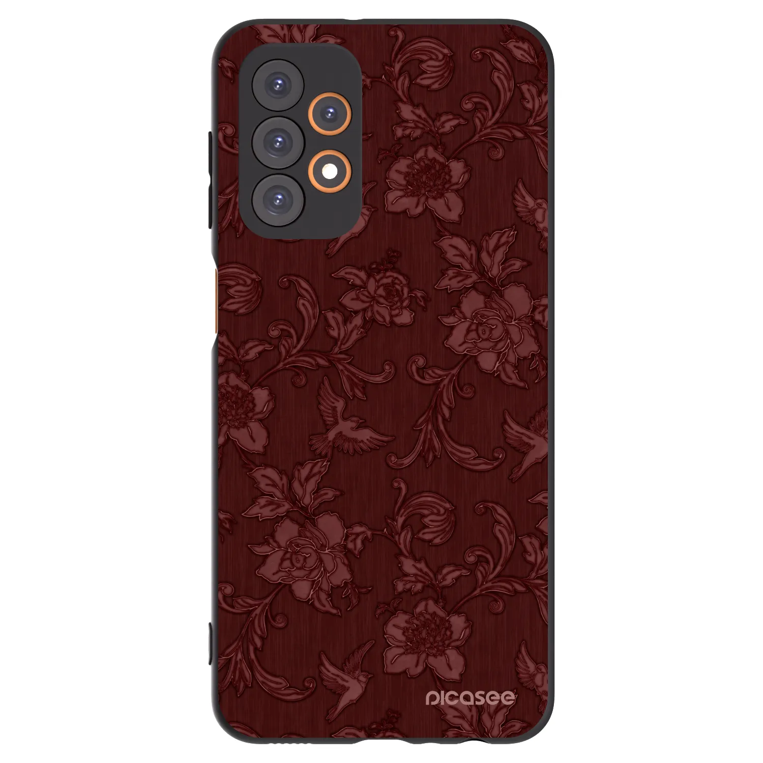 Picasee silikonski črni ovitek za Samsung Galaxy A23 A235F 4G - Red Elegance