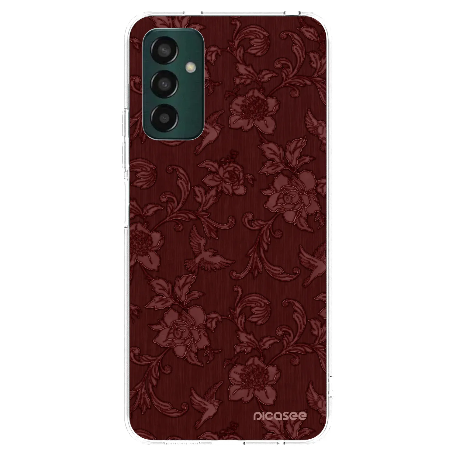 Picasee silikonski prozorni ovitek za Samsung Galaxy M23 5G - Red Elegance