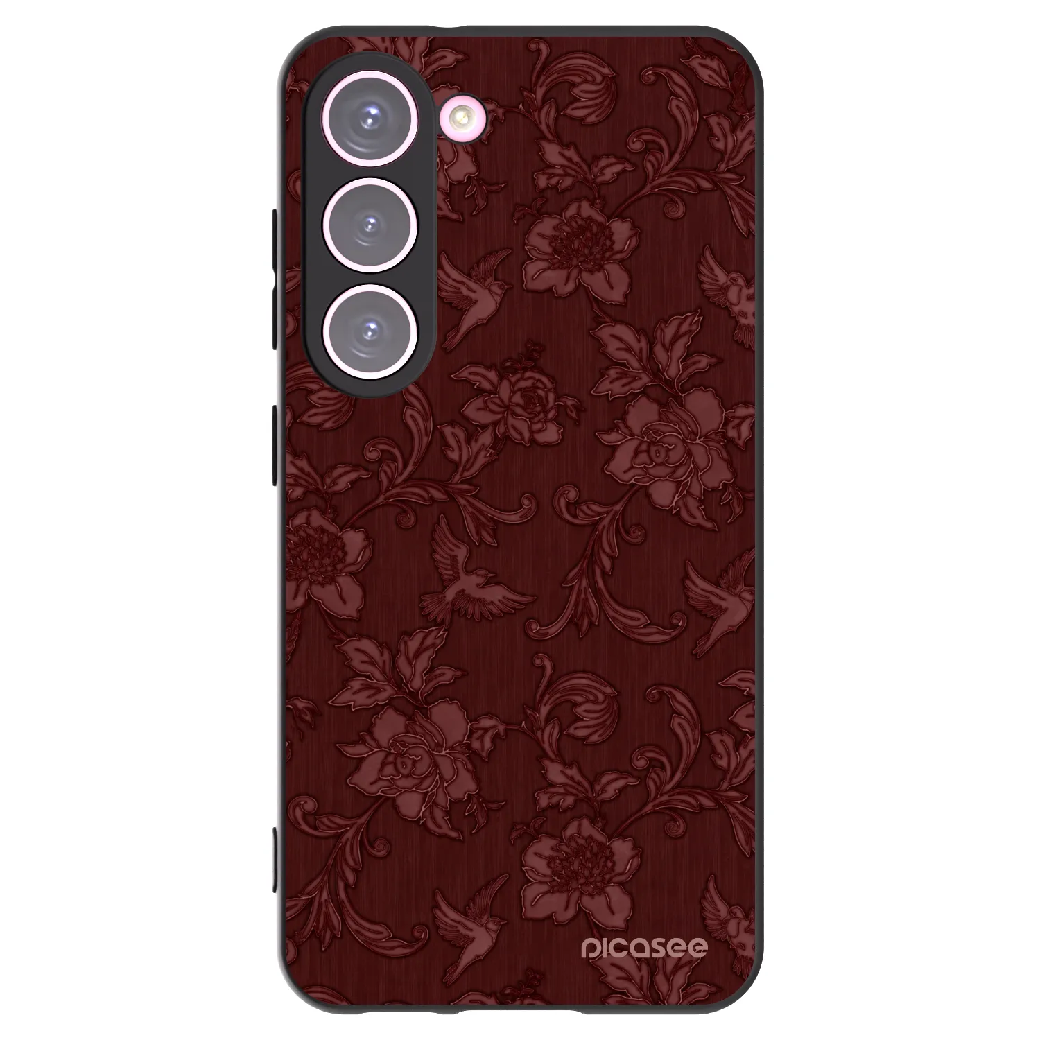 Picasee silikonski črni ovitek za Samsung Galaxy S23 5G - Red Elegance