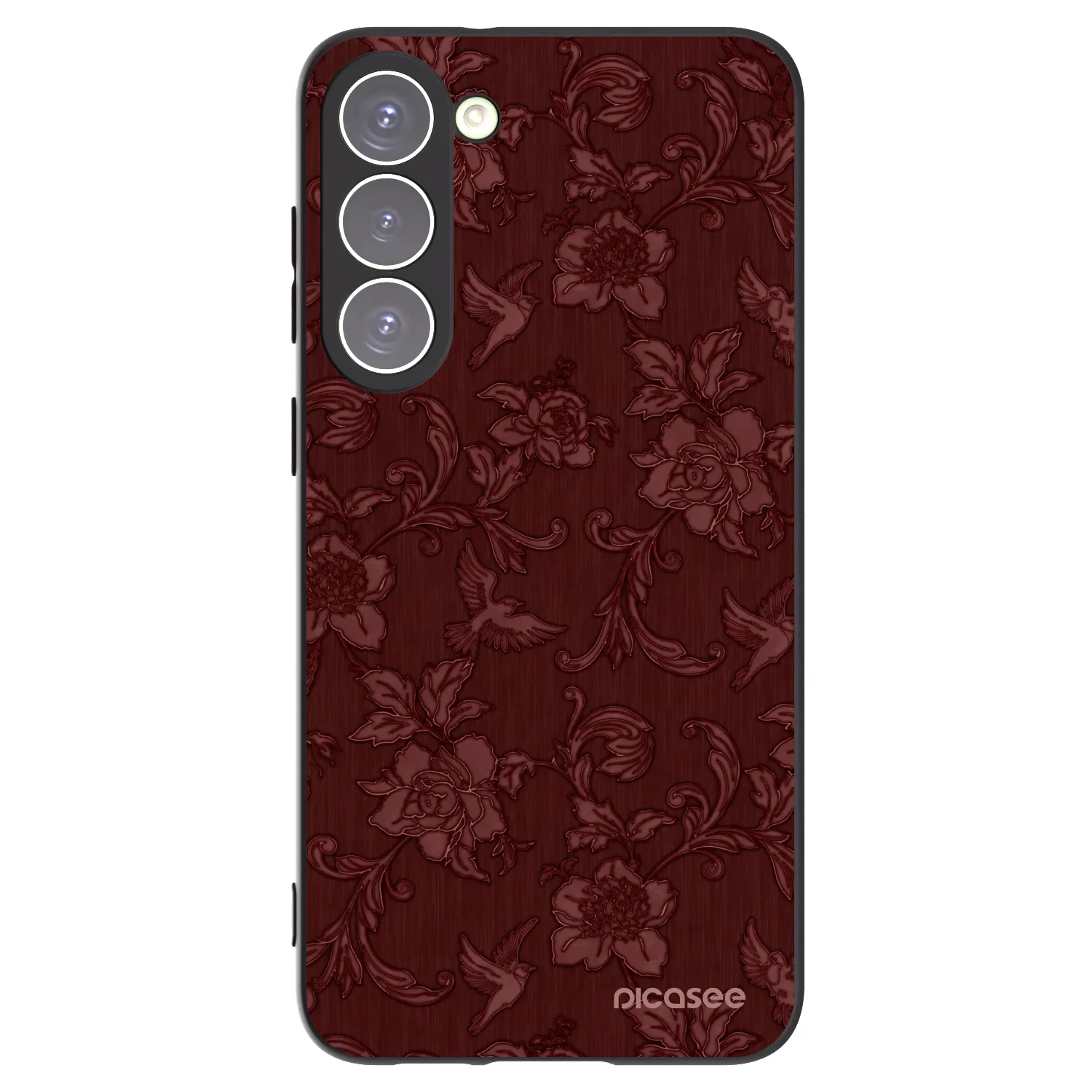 Picasee silikonski črni ovitek za Samsung Galaxy S23+ 5G - Red Elegance