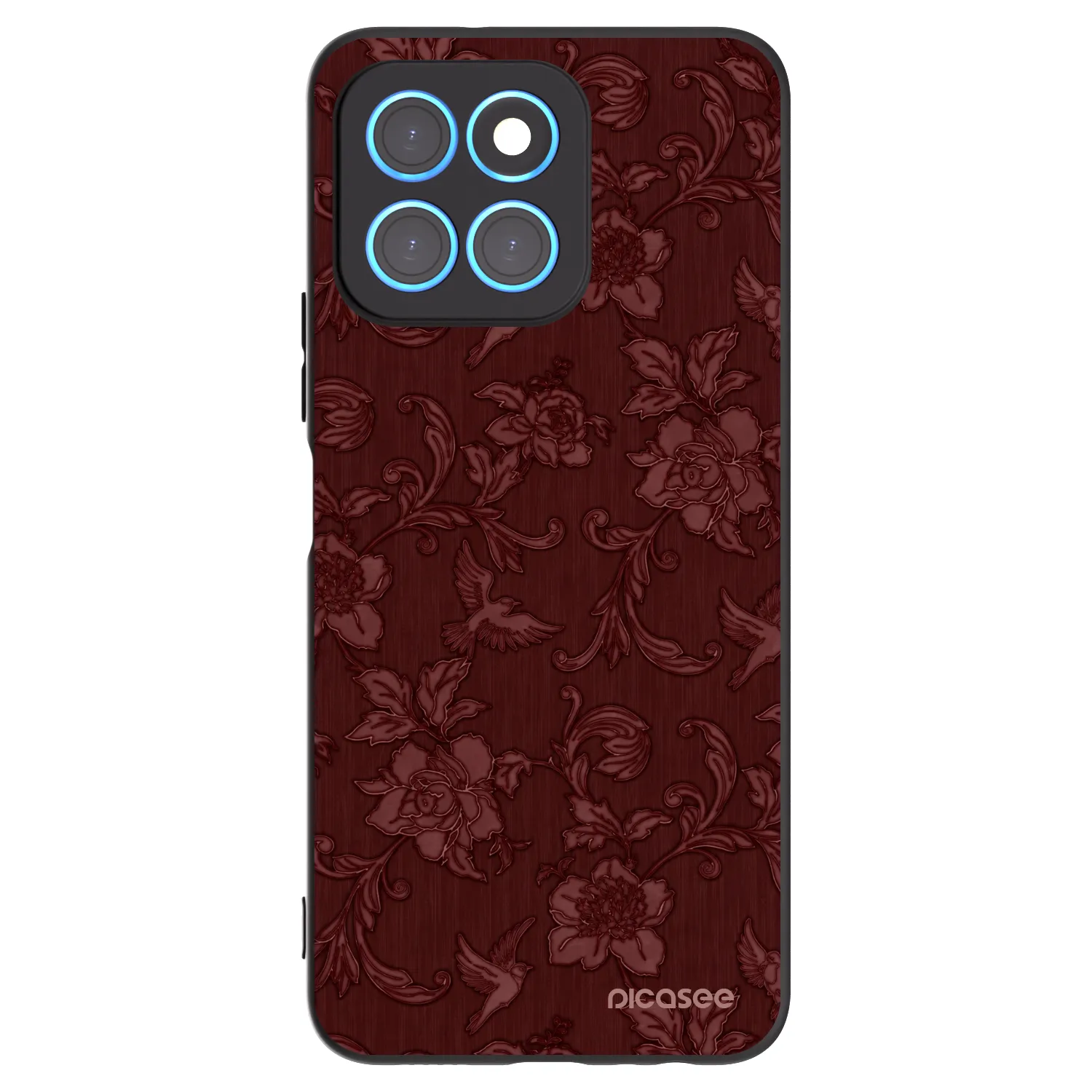 Picasee silikonski črni ovitek za Honor X6 - Red Elegance