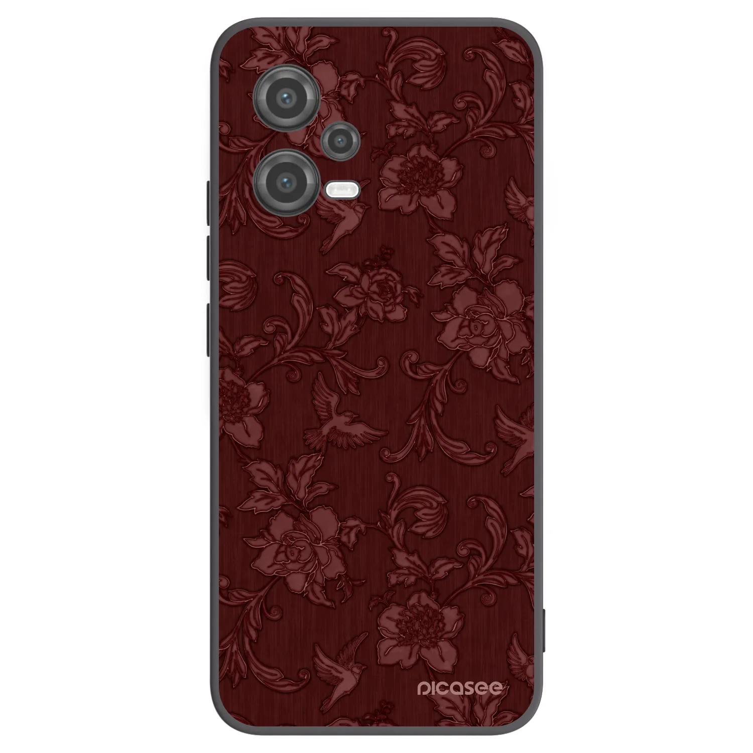 Picasee silikonski črni ovitek za Xiaomi Poco X5 - Red Elegance