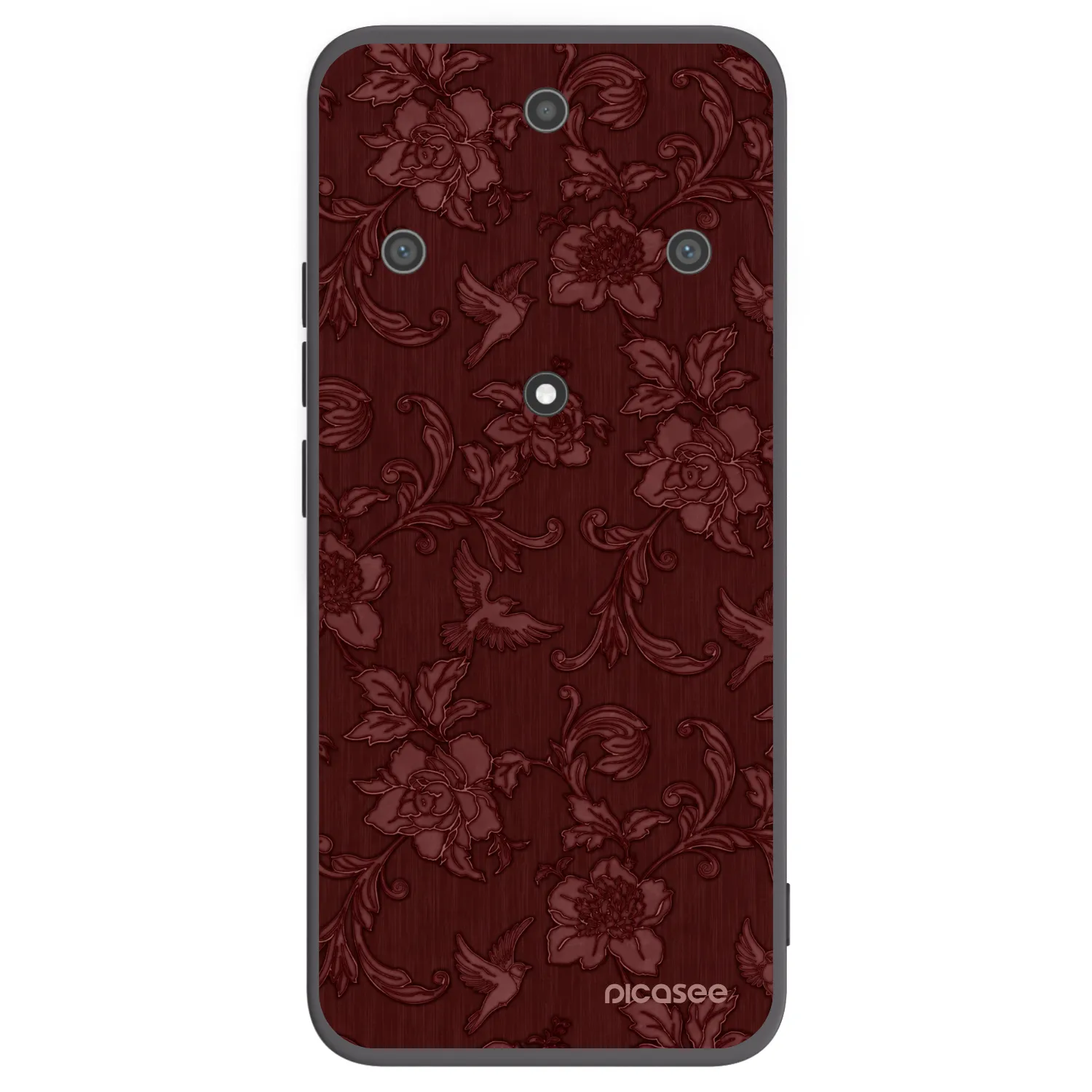 Picasee silikonski črni ovitek za Honor Magic5 Lite 5G - Red Elegance