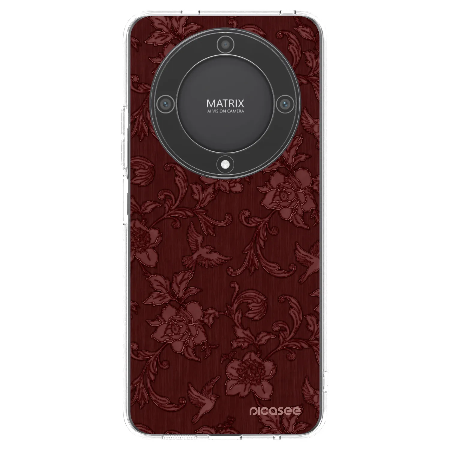 Picasee silikonski prozorni ovitek za Honor Magic5 Lite 5G - Red Elegance