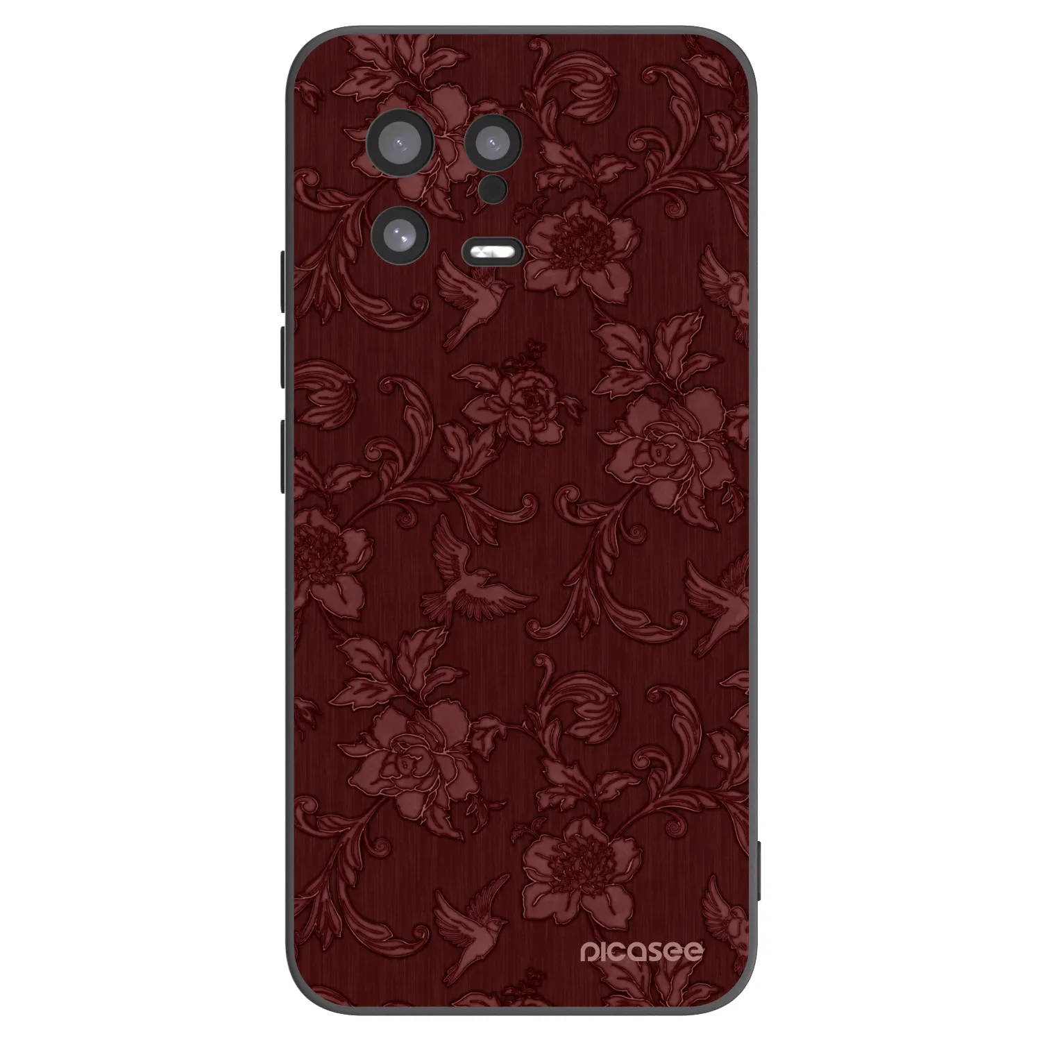 Picasee silikonski črni ovitek za Xiaomi 13 - Red Elegance