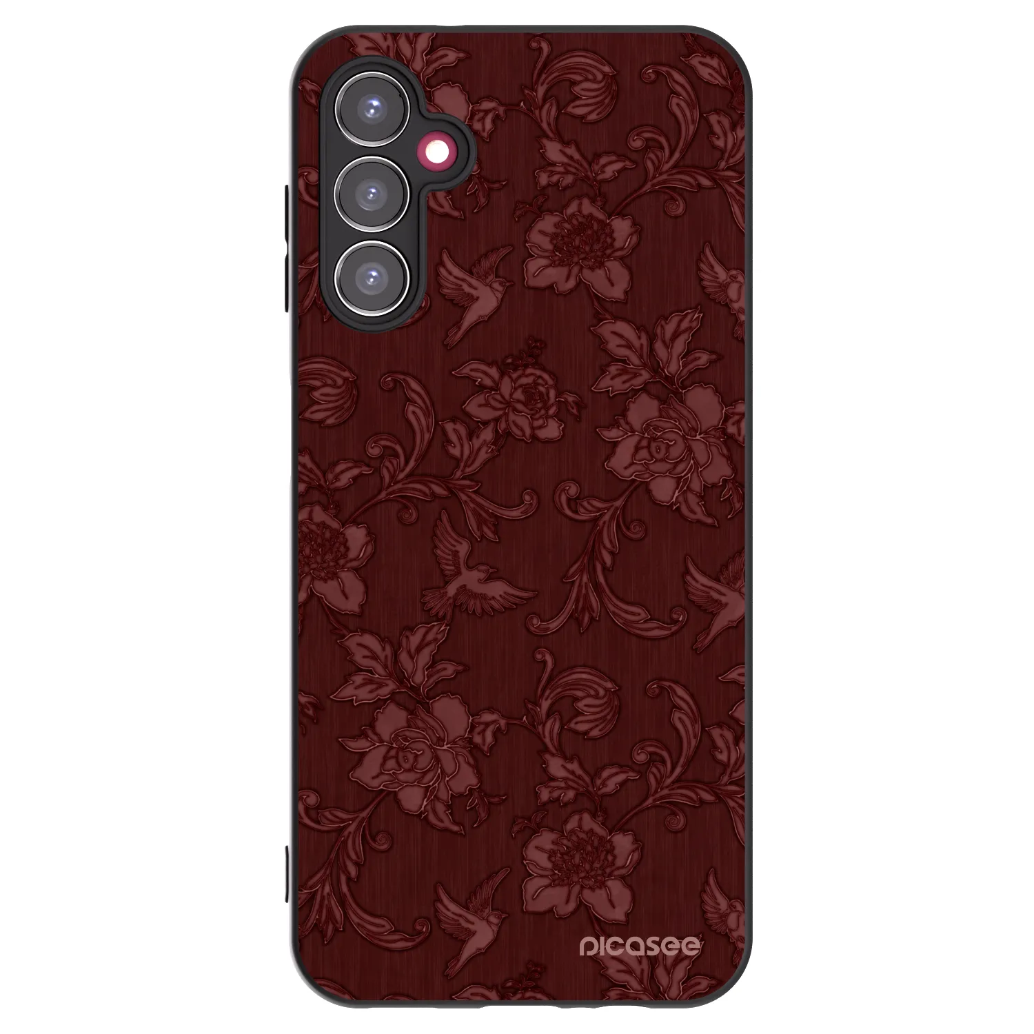Picasee silikonski črni ovitek za Samsung Galaxy A14 4G A145R - Red Elegance