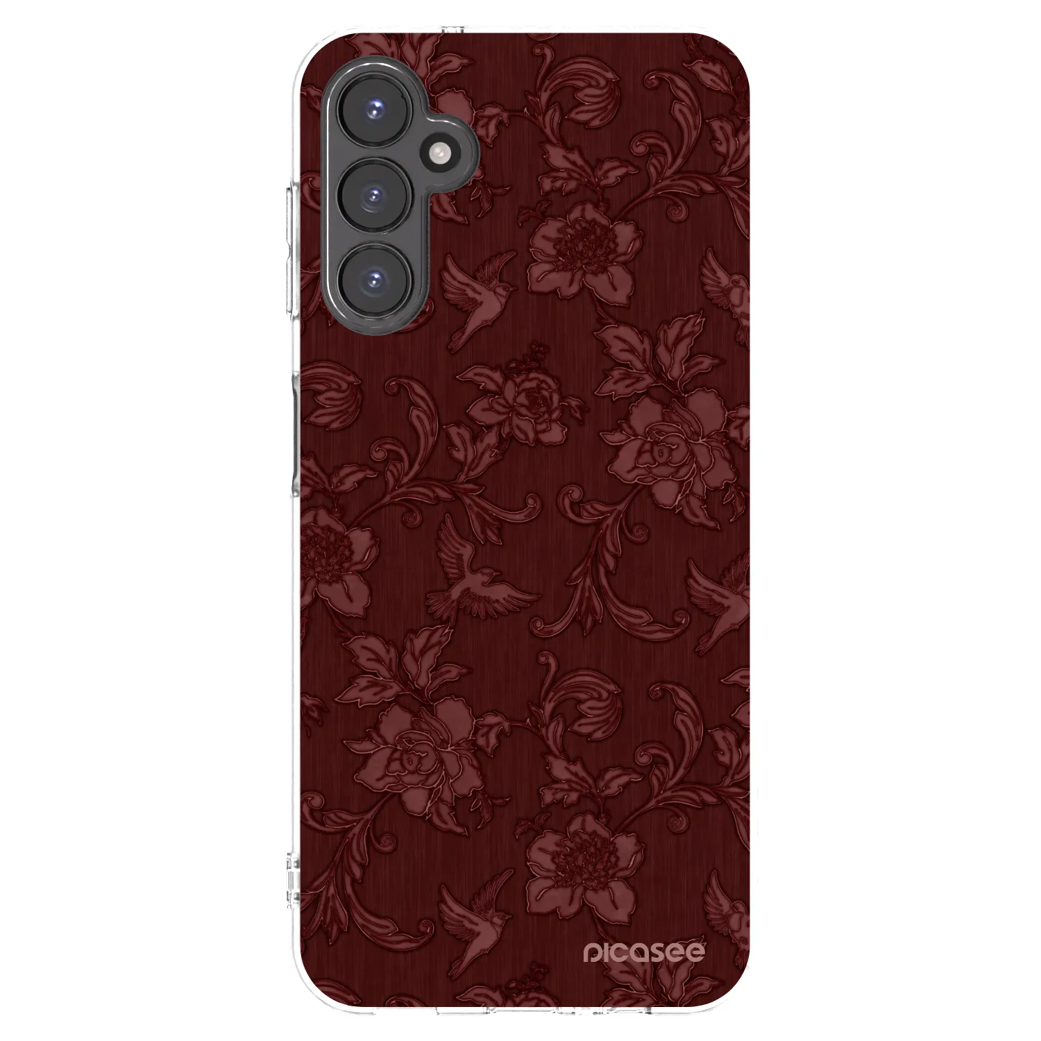 Picasee silikonski prozorni ovitek za Samsung Galaxy A14 4G A145R - Red Elegance
