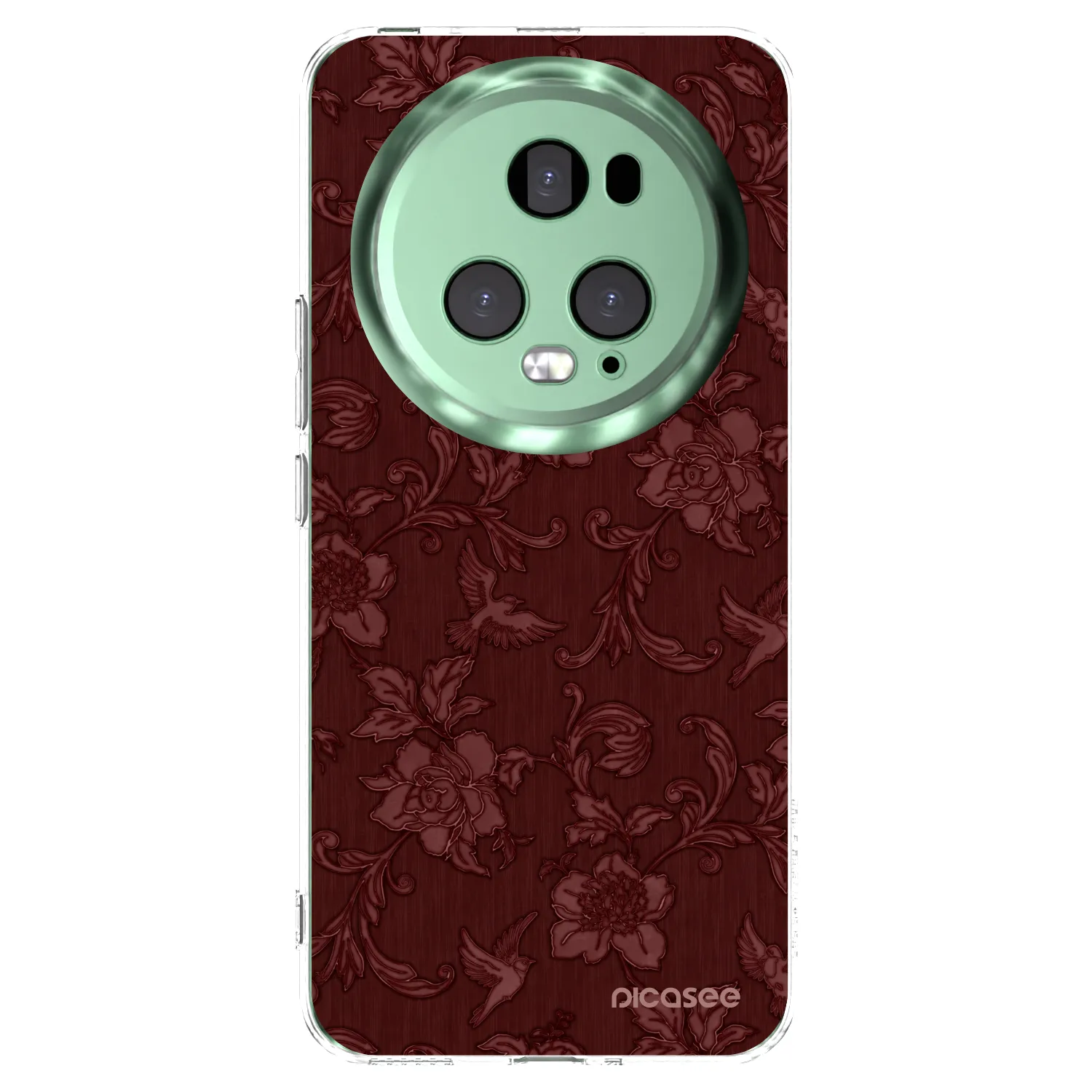 Picasee silikonski prozorni ovitek za Honor Magic5 Pro - Red Elegance