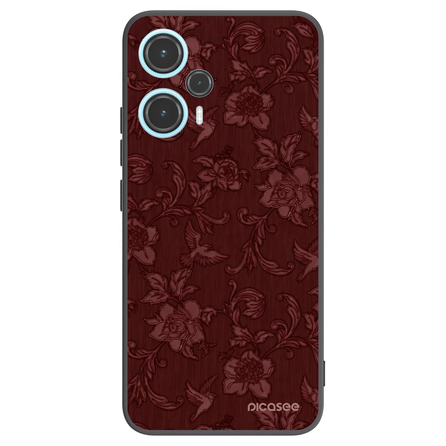 Picasee silikonski črni ovitek za Xiaomi Poco F5 - Red Elegance