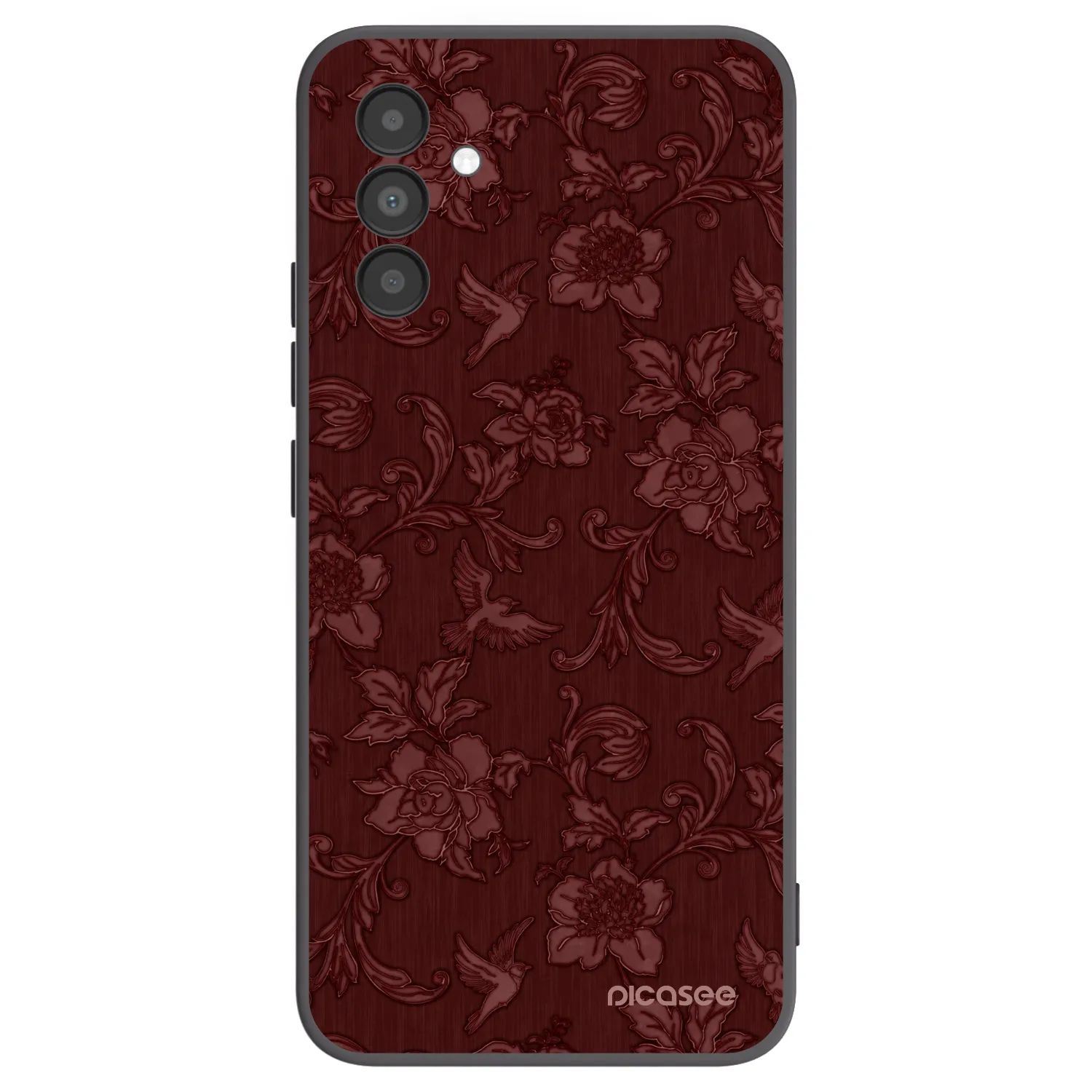 Picasee silikonski črni ovitek za Samsung Galaxy A04s A047F - Red Elegance