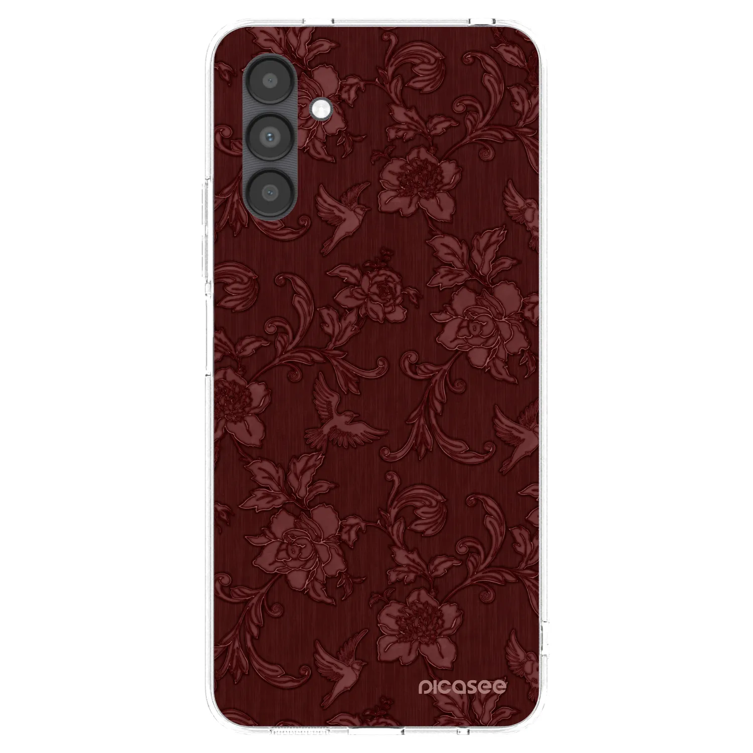 Picasee silikonski prozorni ovitek za Samsung Galaxy A04s A047F - Red Elegance