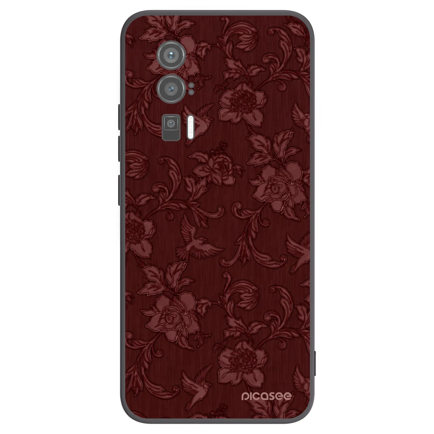 Picasee silikonski črni ovitek za Xiaomi Poco F5 Pro 5G - Red Elegance