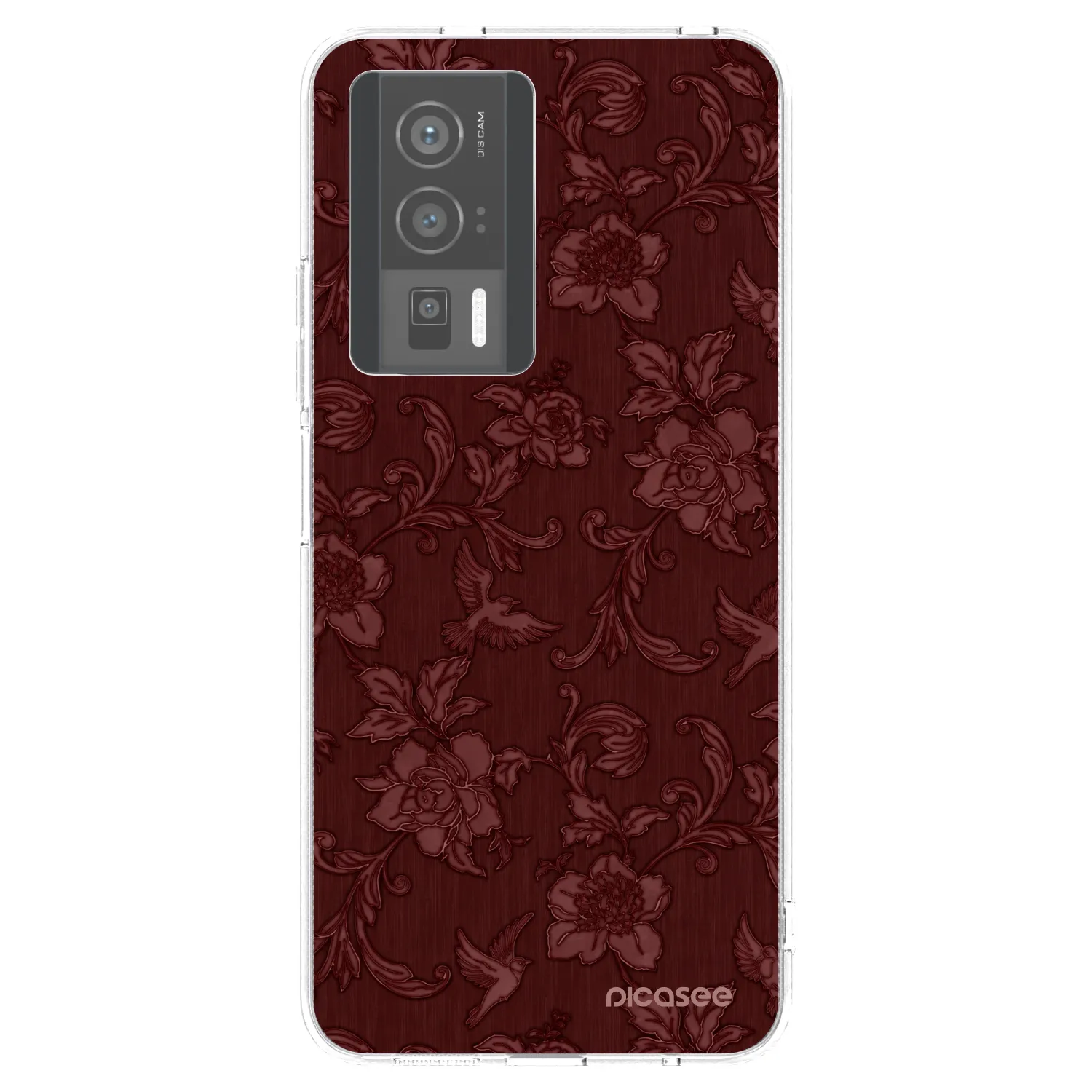 Picasee silikonski prozorni ovitek za Xiaomi Poco F5 Pro 5G - Red Elegance