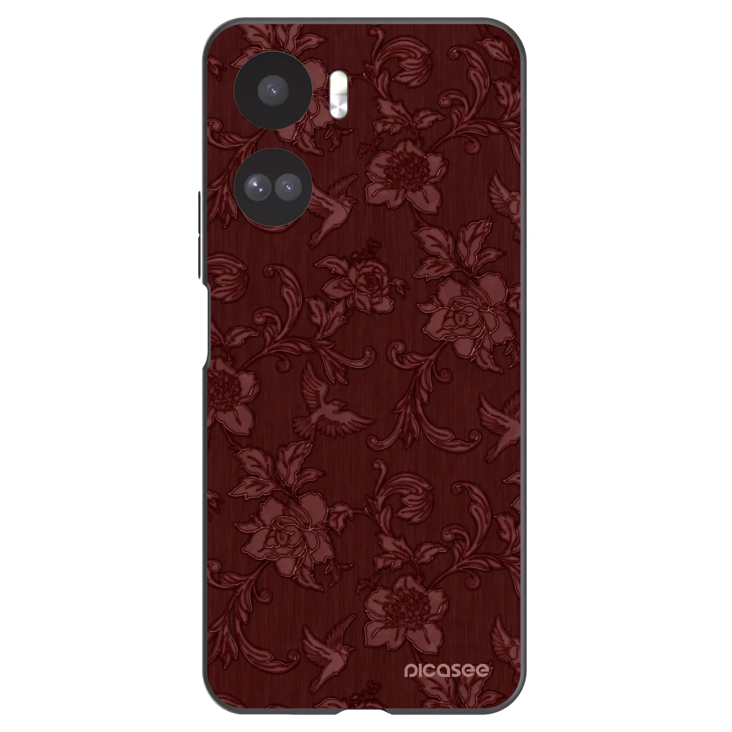 Picasee silikonski črni ovitek za Honor 90 Lite 5G - Red Elegance