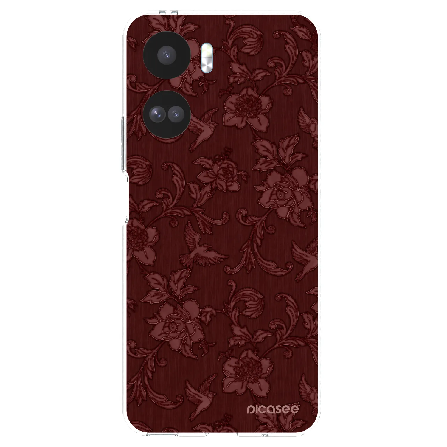 Picasee silikonski prozorni ovitek za Honor 90 Lite 5G - Red Elegance