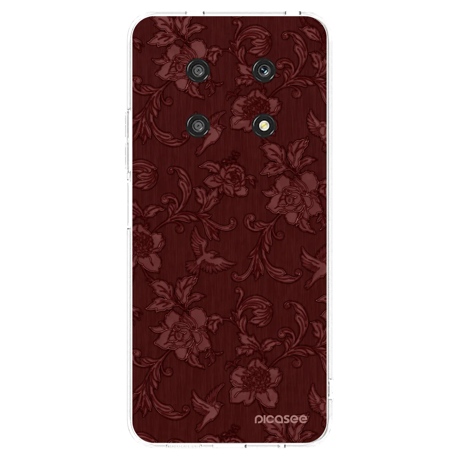 Picasee silikonski prozorni ovitek za Honor Magic4 Lite 5G - Red Elegance