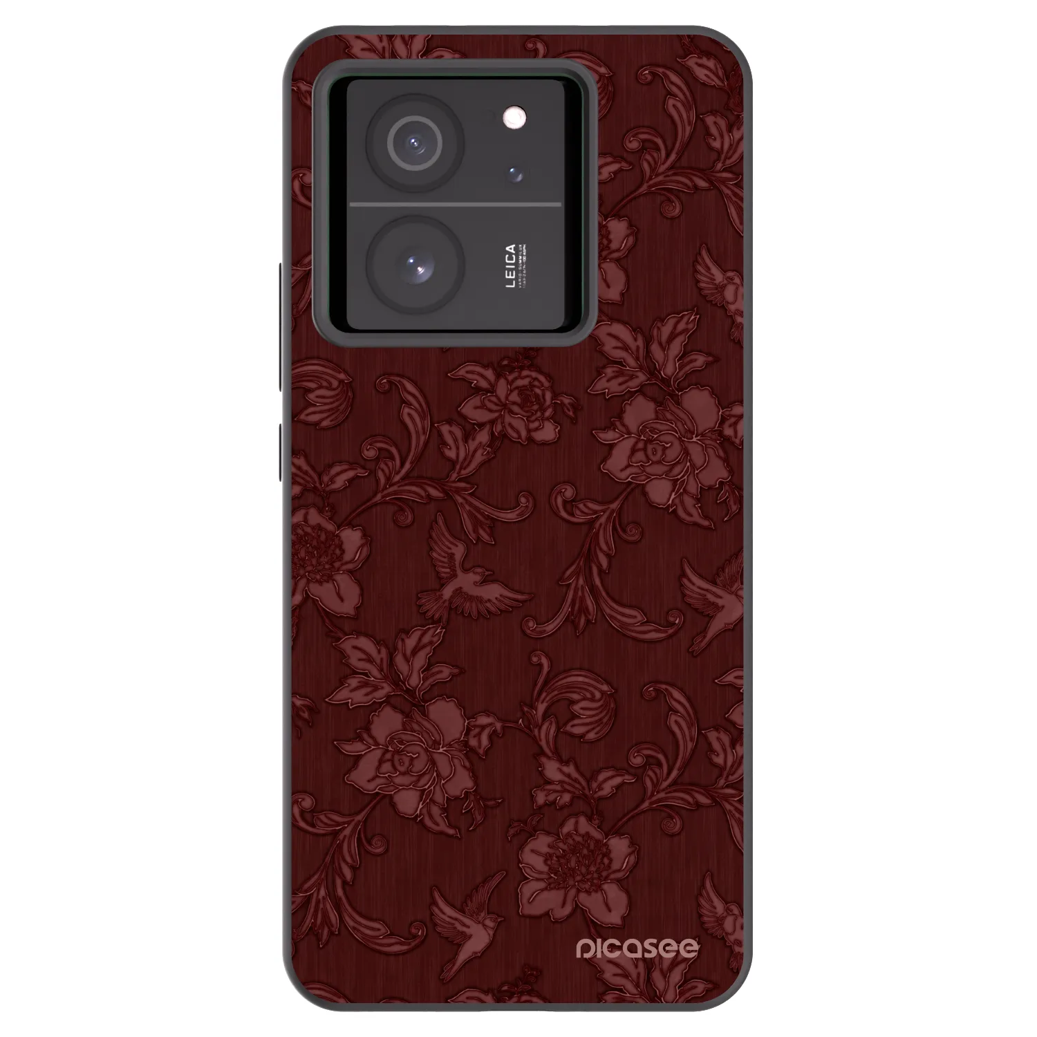 Picasee silikonski črni ovitek za Xiaomi 13T - Red Elegance