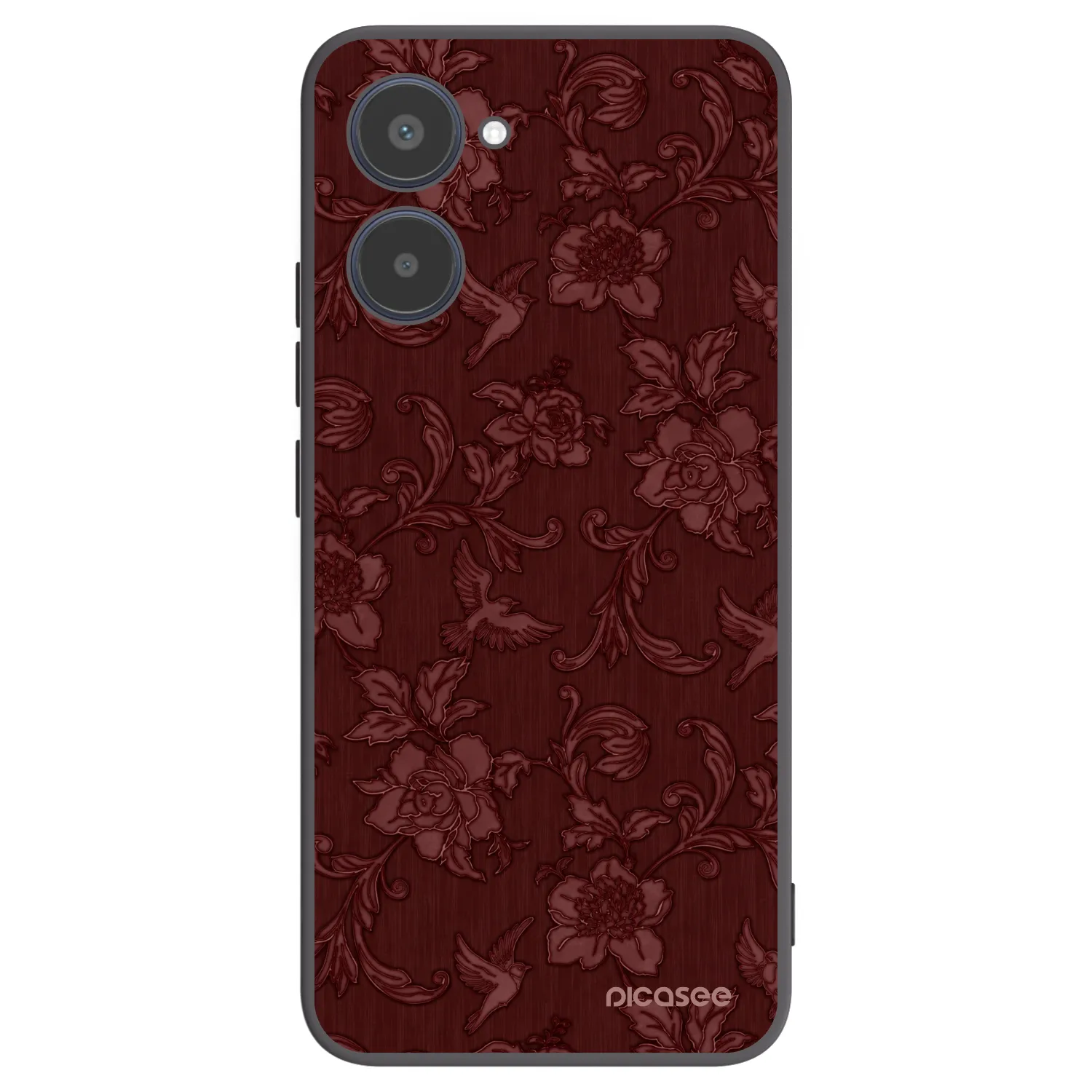 Picasee silikonski črni ovitek za Realme 10 4G - Red Elegance