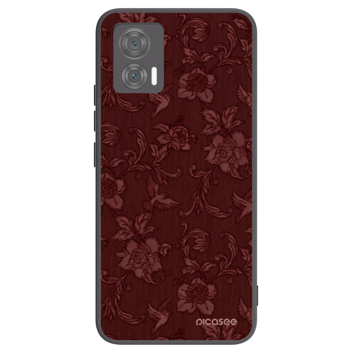 Picasee silikonski črni ovitek za Motorola Edge 30 Neo - Red Elegance