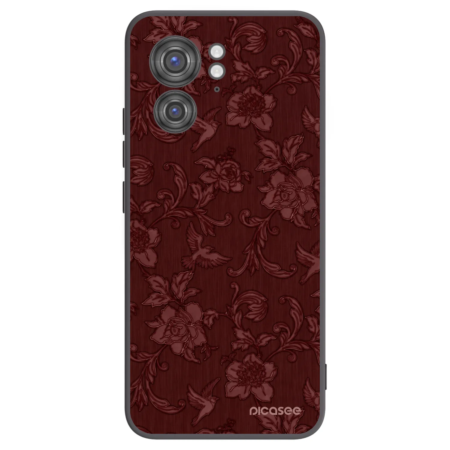 Picasee silikonski črni ovitek za Motorola Edge 40 - Red Elegance