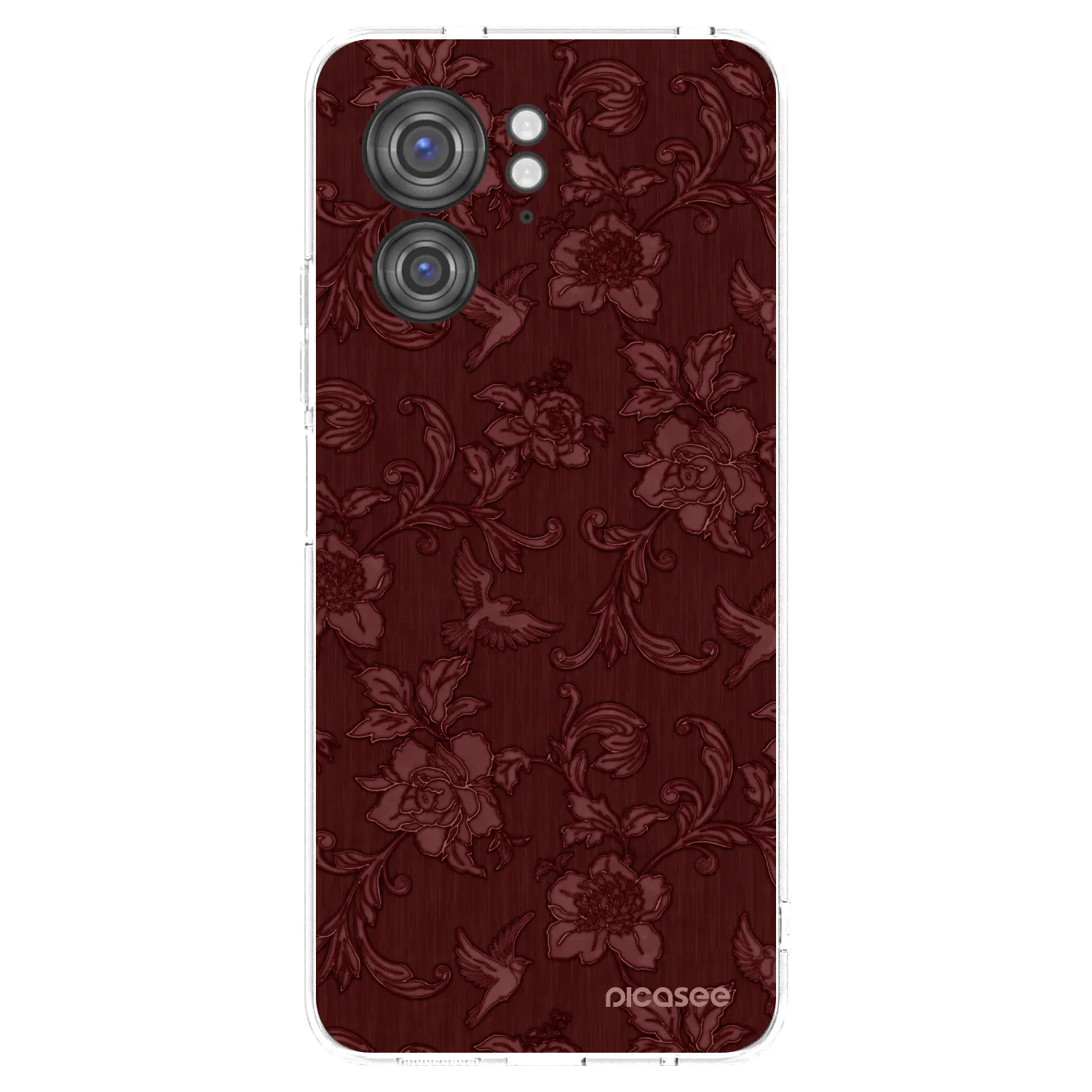 Picasee silikonski prozorni ovitek za Motorola Edge 40 - Red Elegance