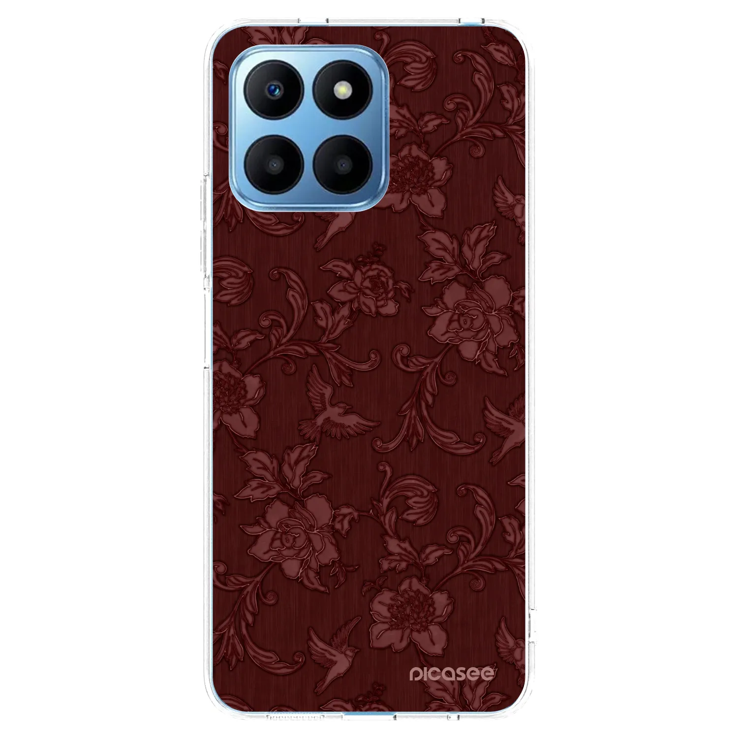 Picasee silikonski prozorni ovitek za Honor 70 Lite - Red Elegance