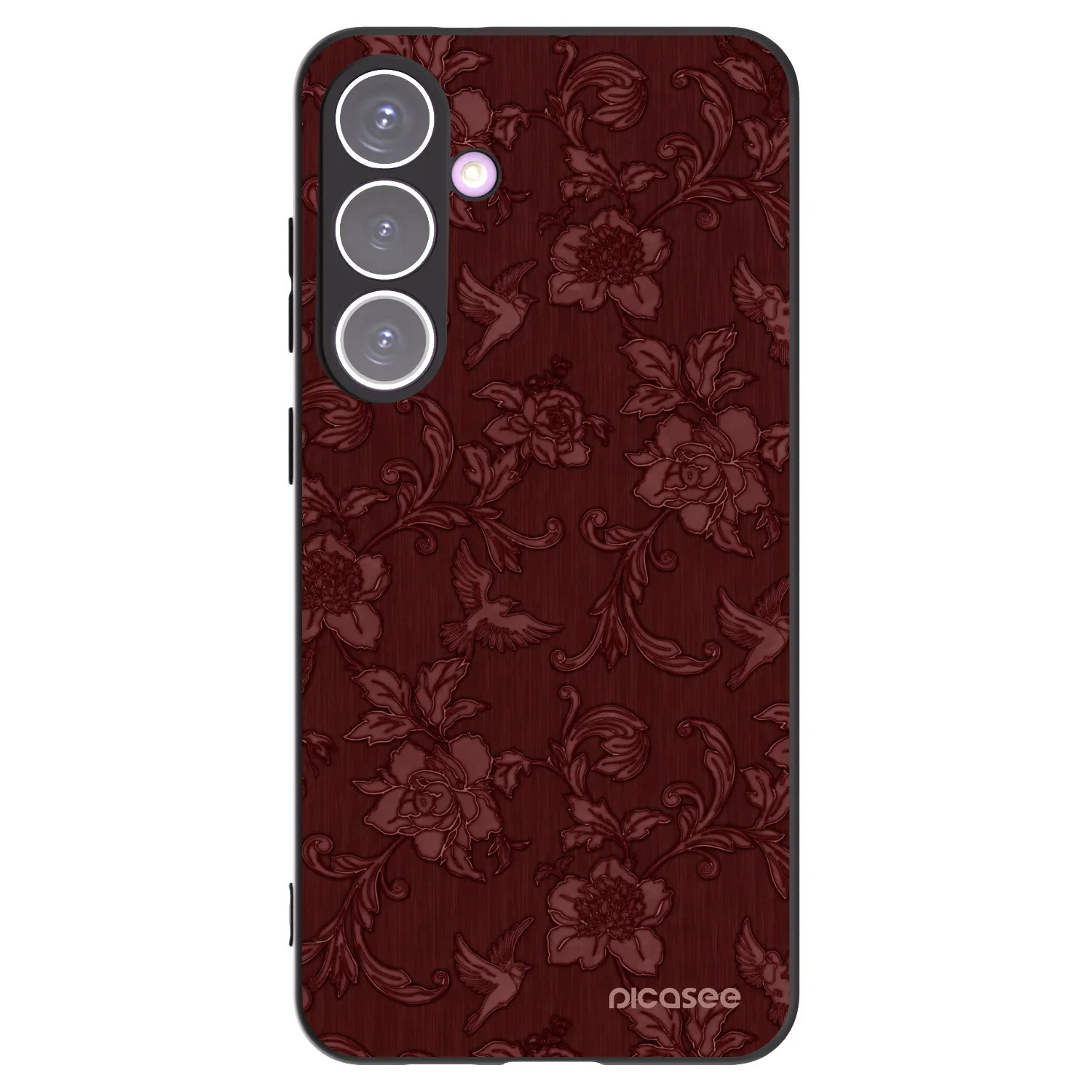 Picasee silikonski črni ovitek za Samsung Galaxy S24+ S926B 5G - Red Elegance