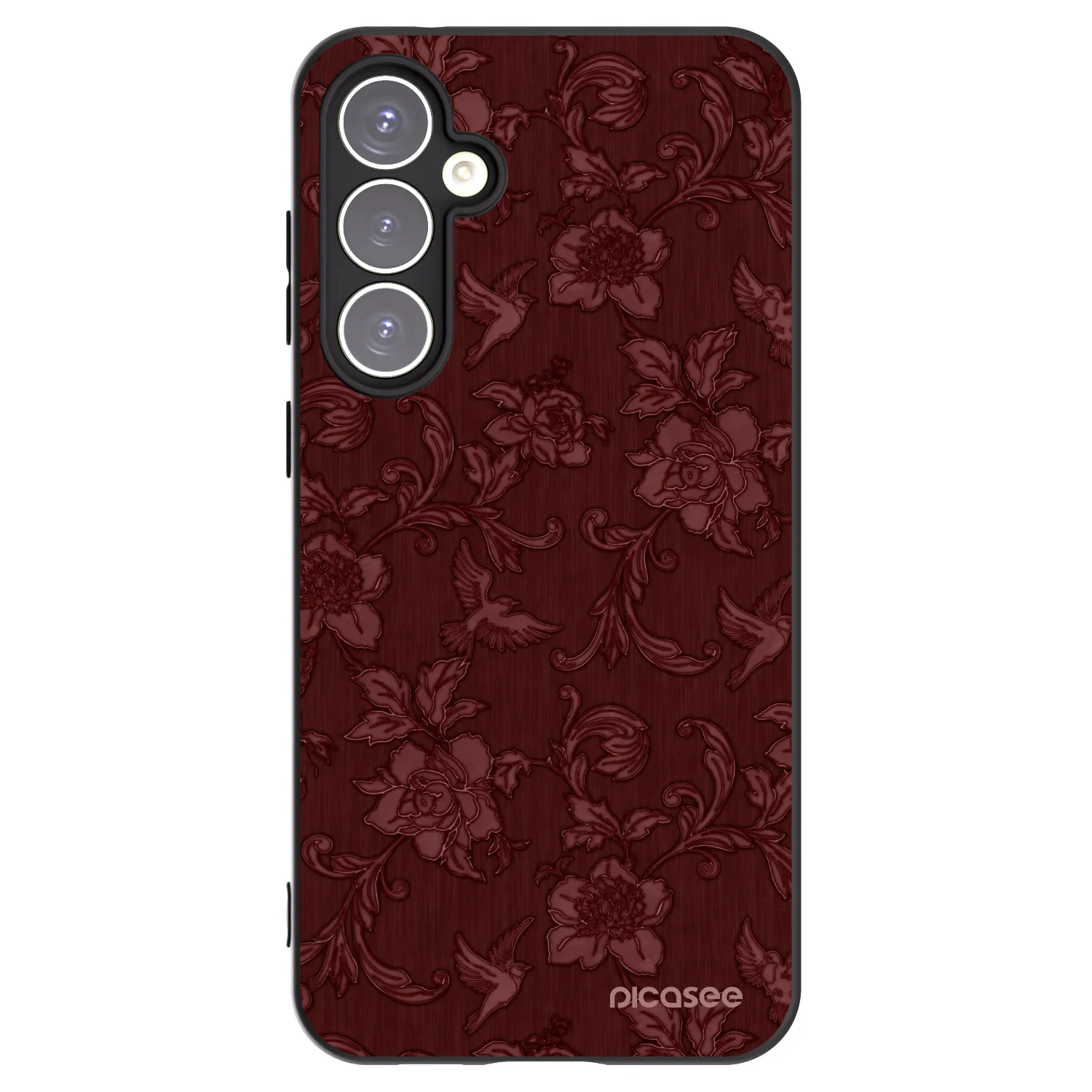 Picasee silikonski črni ovitek za Samsung Galaxy S23 FE S711B - Red Elegance