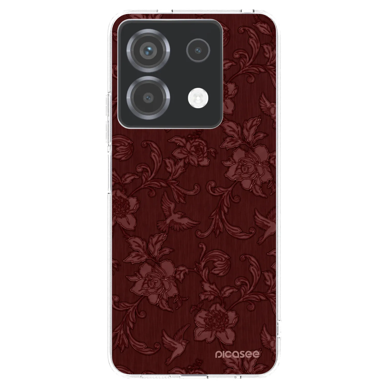 Picasee silikonski prozorni ovitek za Xiaomi Poco X6 - Red Elegance