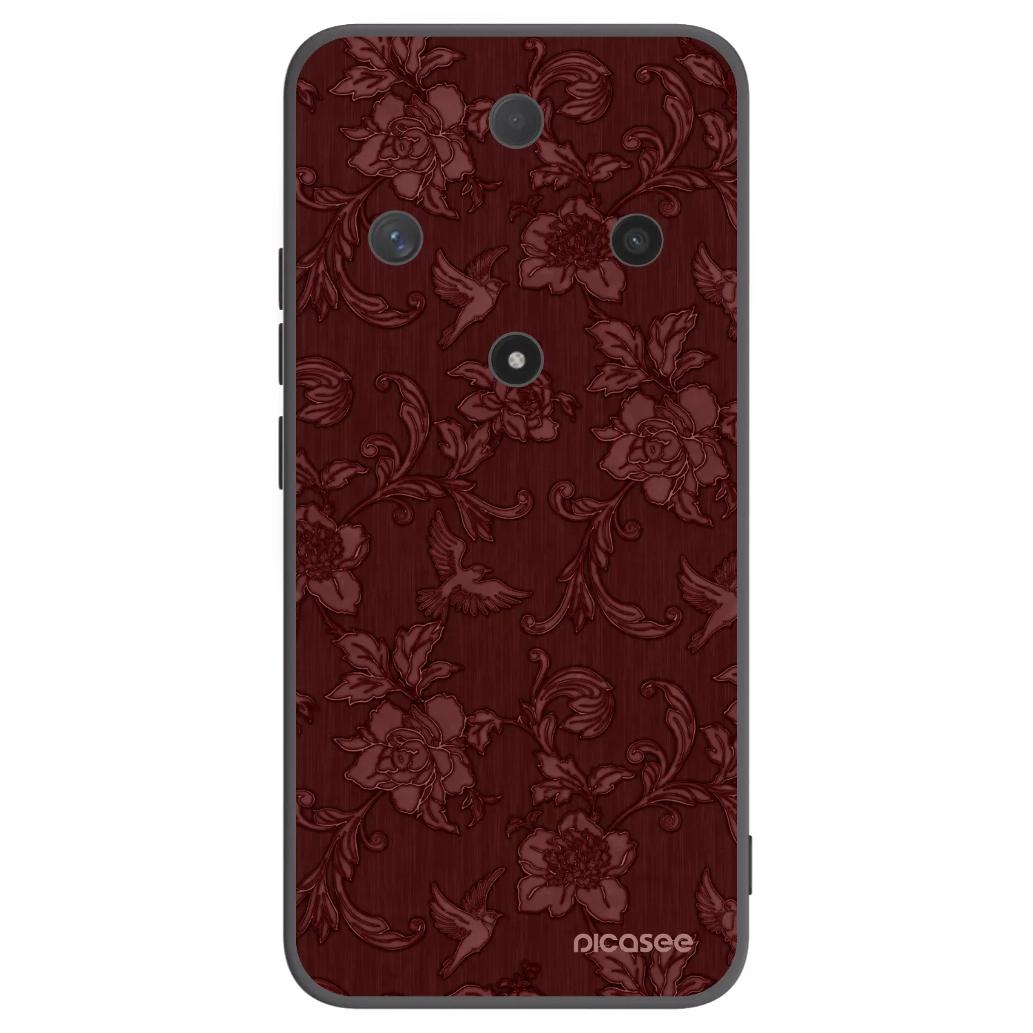 Picasee silikonski črni ovitek za Honor Magic6 Lite 5G - Red Elegance