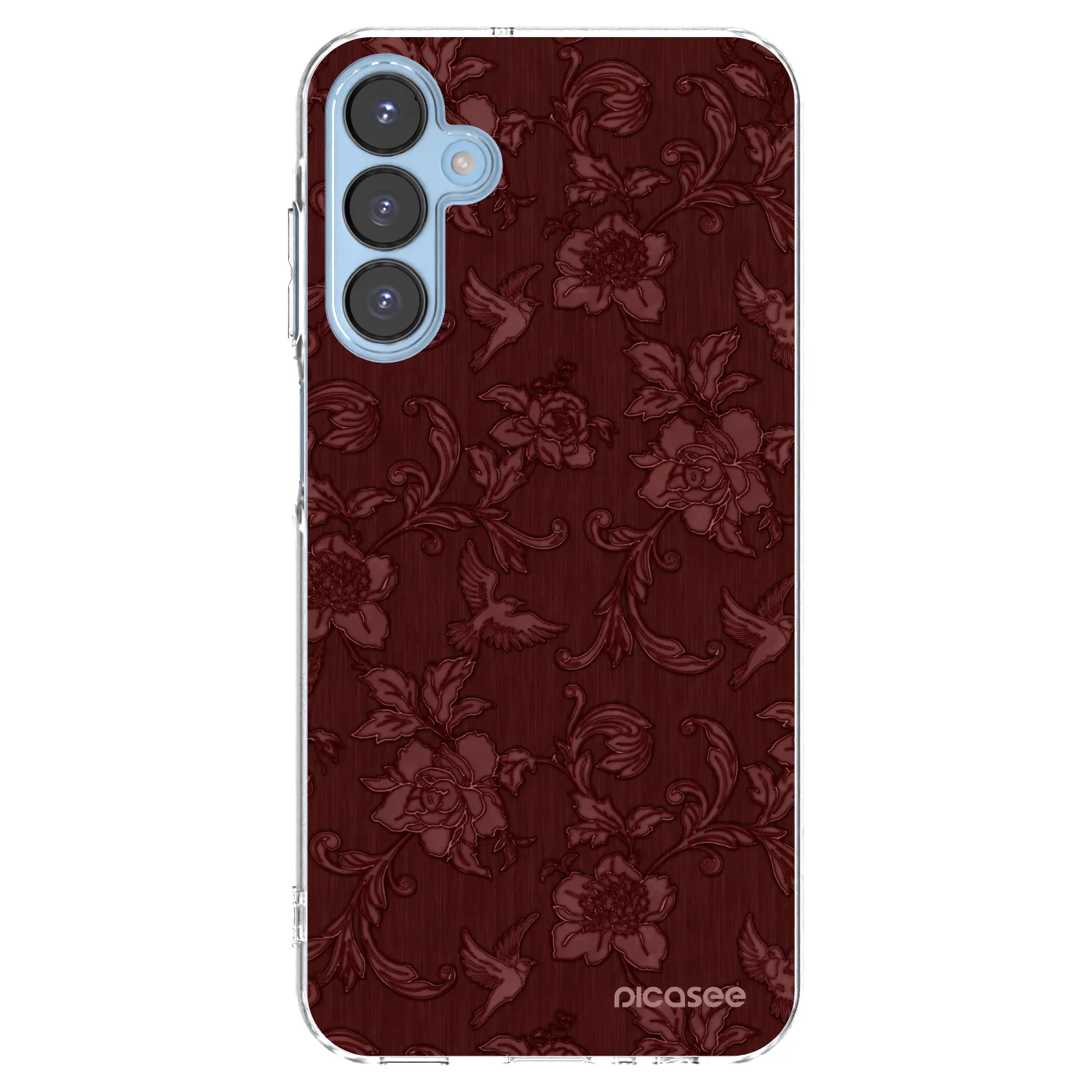 Picasee silikonski prozorni ovitek za Samsung Galaxy A15 A156B 5G - Red Elegance