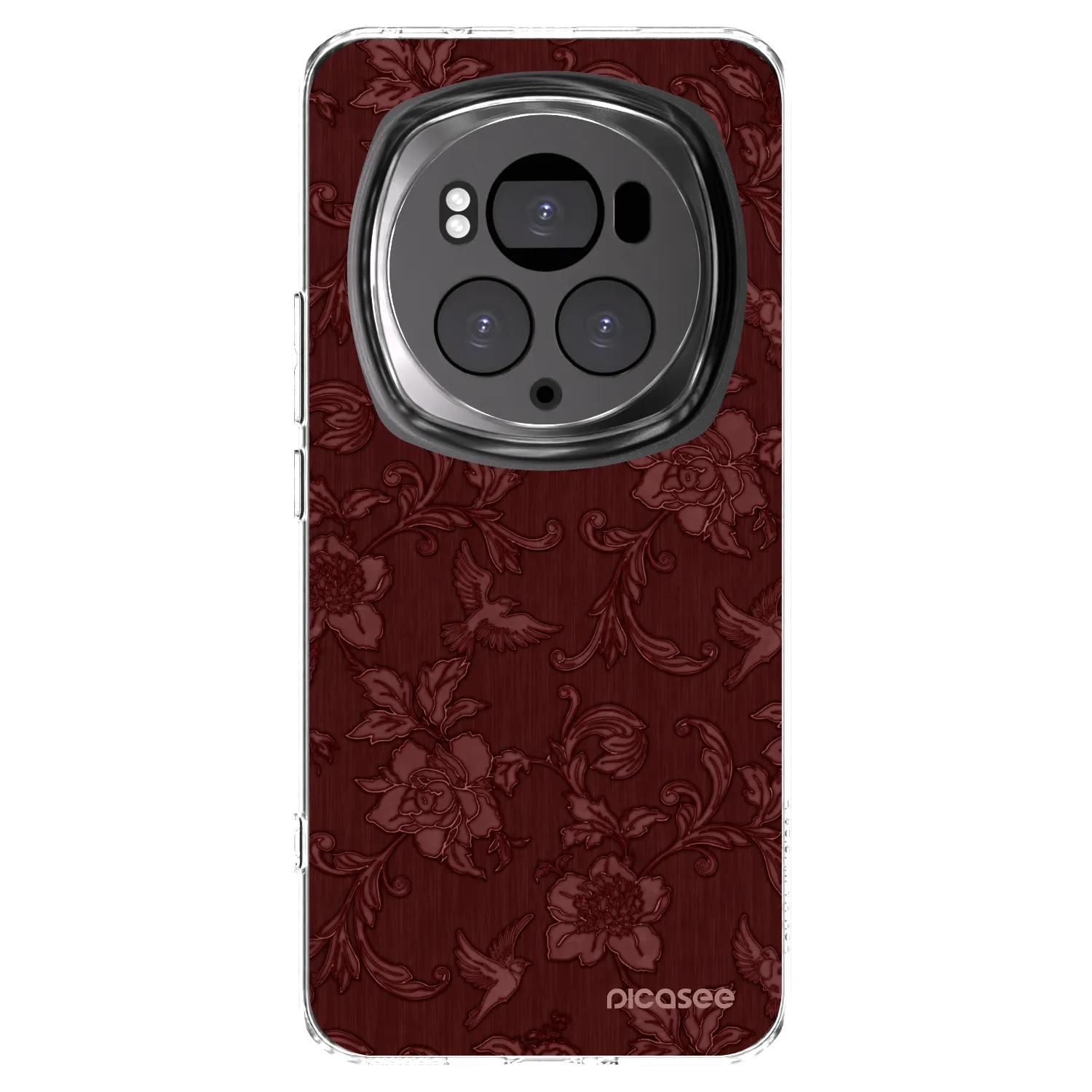 Picasee silikonski prozorni ovitek za Honor Magic6 Pro - Red Elegance