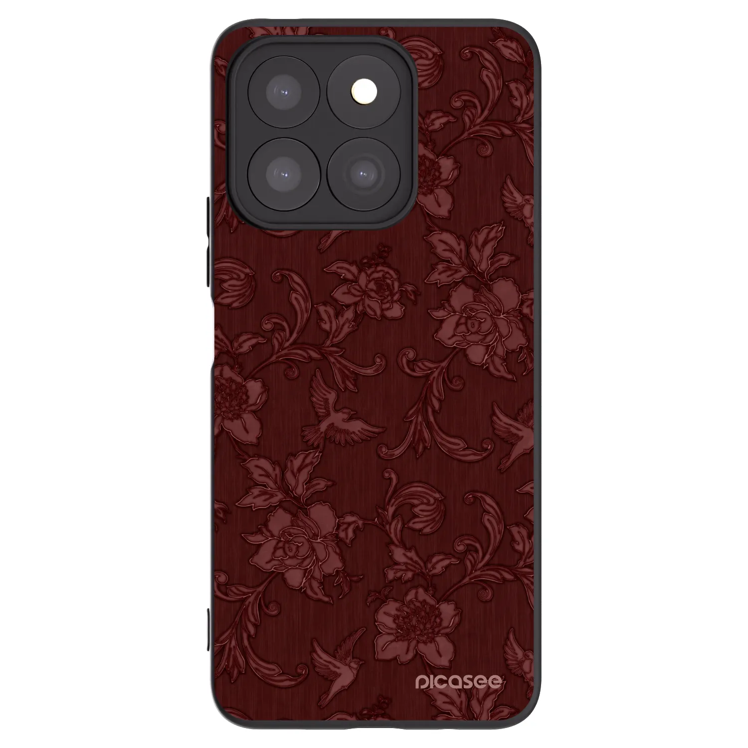 Picasee silikonski črni ovitek za Honor X8b - Red Elegance