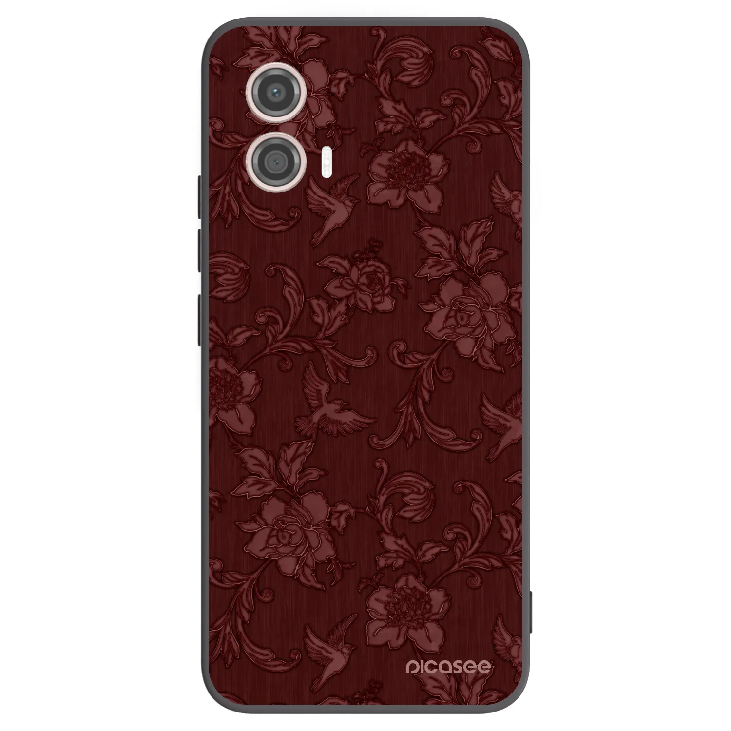 Picasee silikonski črni ovitek za Motorola Moto G53 5G - Red Elegance