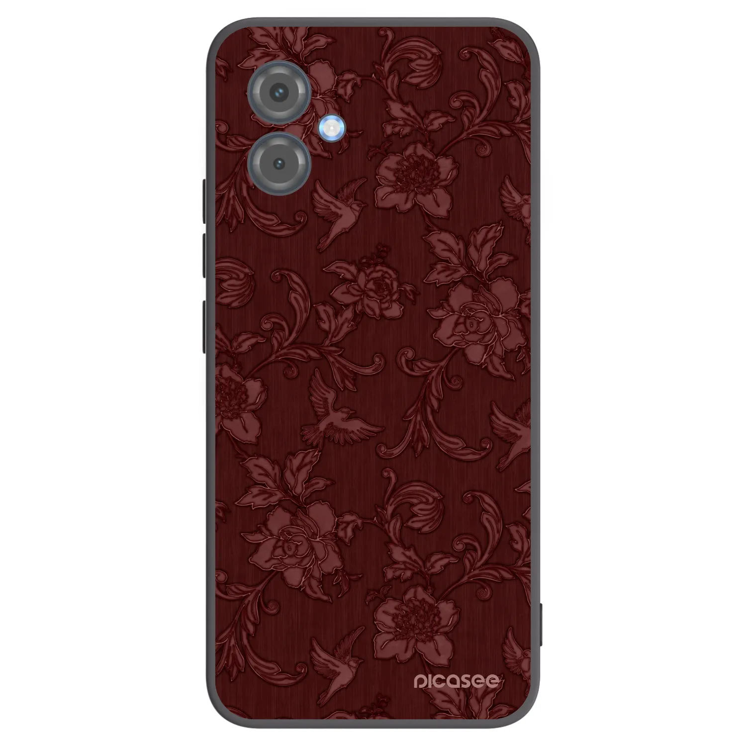Picasee silikonski črni ovitek za Motorola Moto G14 - Red Elegance