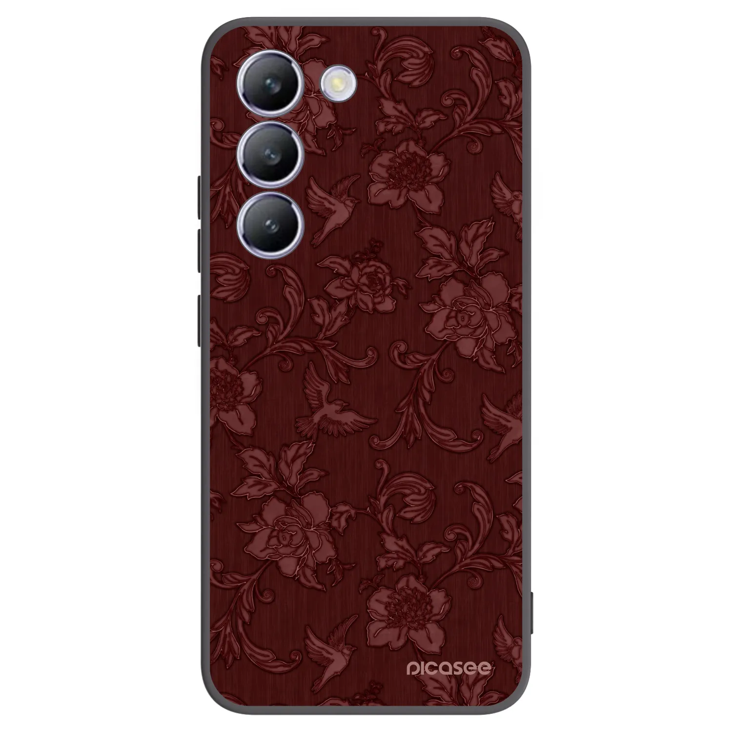 Picasee silikonski črni ovitek za Vivo V40 SE 5G - Red Elegance