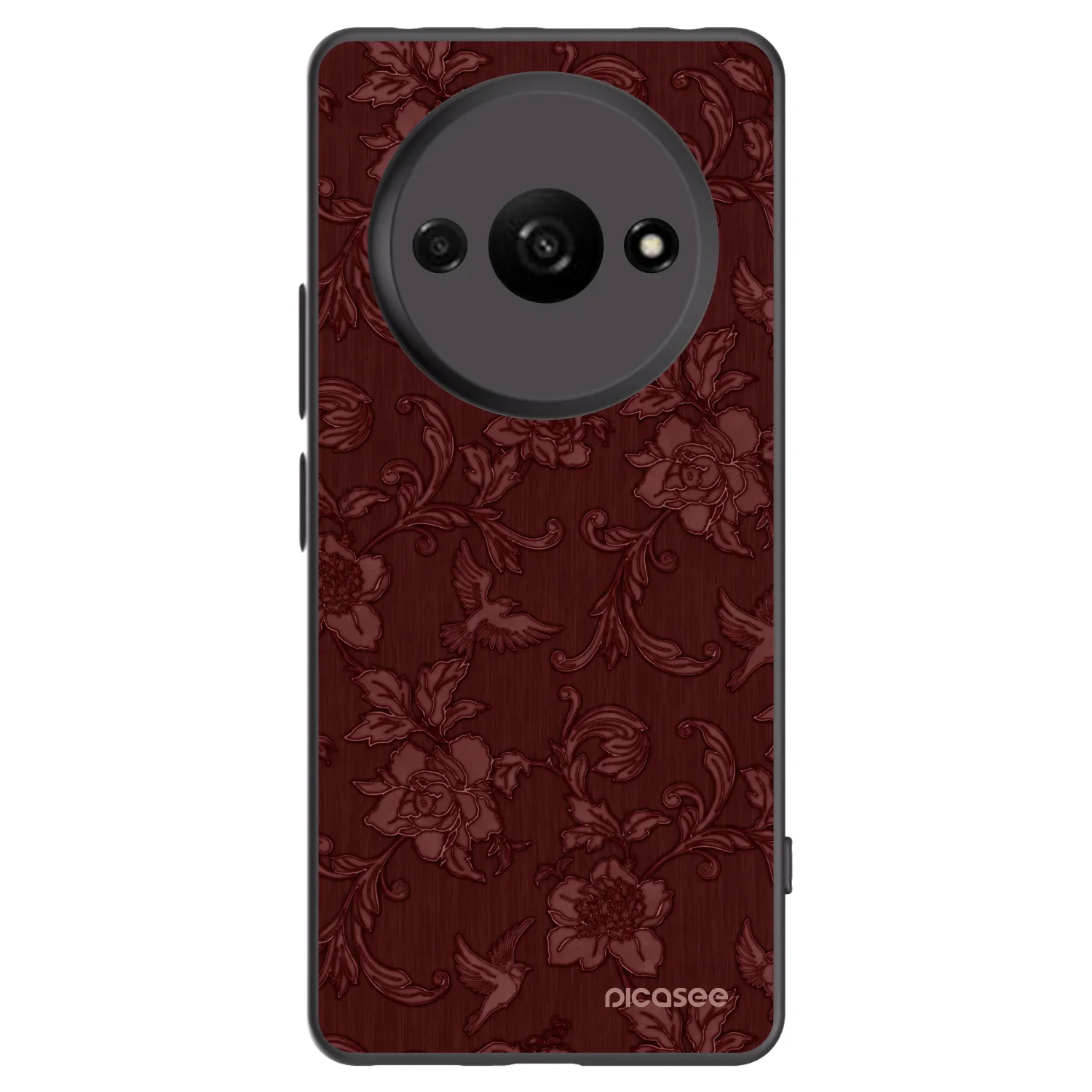Picasee silikonski črni ovitek za Xiaomi Redmi A3 - Red Elegance
