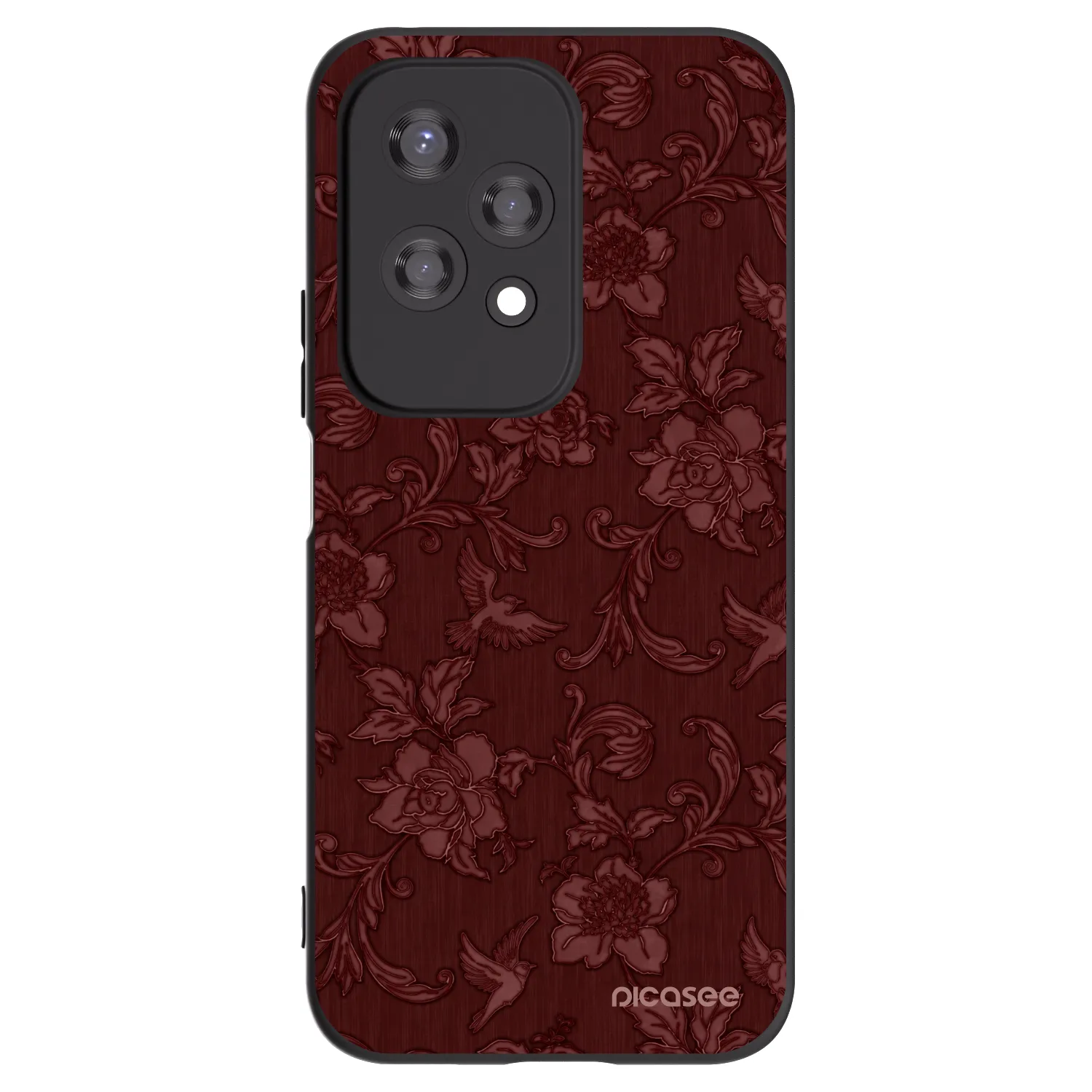 Picasee silikonski črni ovitek za Honor 200 Lite - Red Elegance